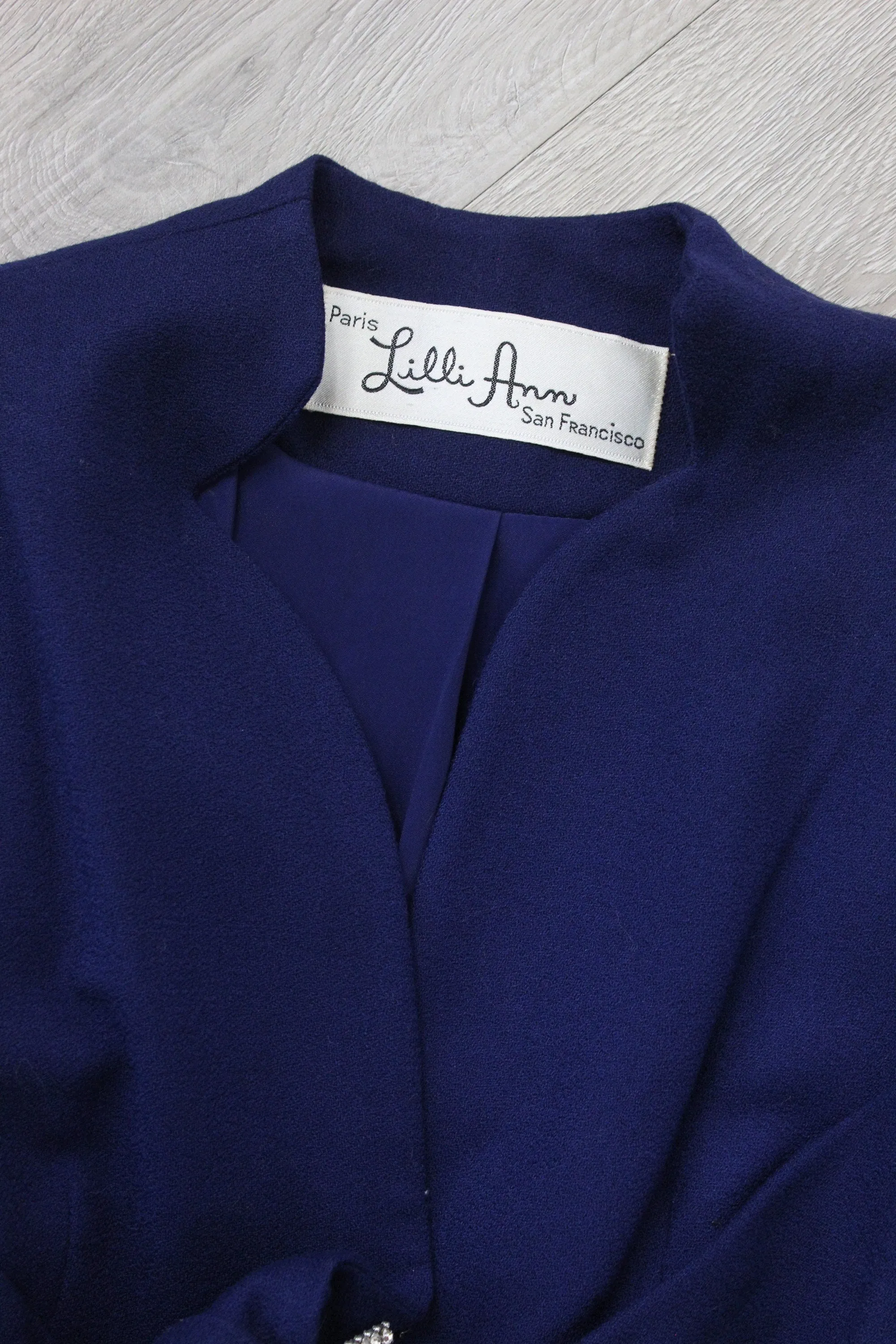 1950s LILLI ANN rhinestone buckle SUIT medium | new fall