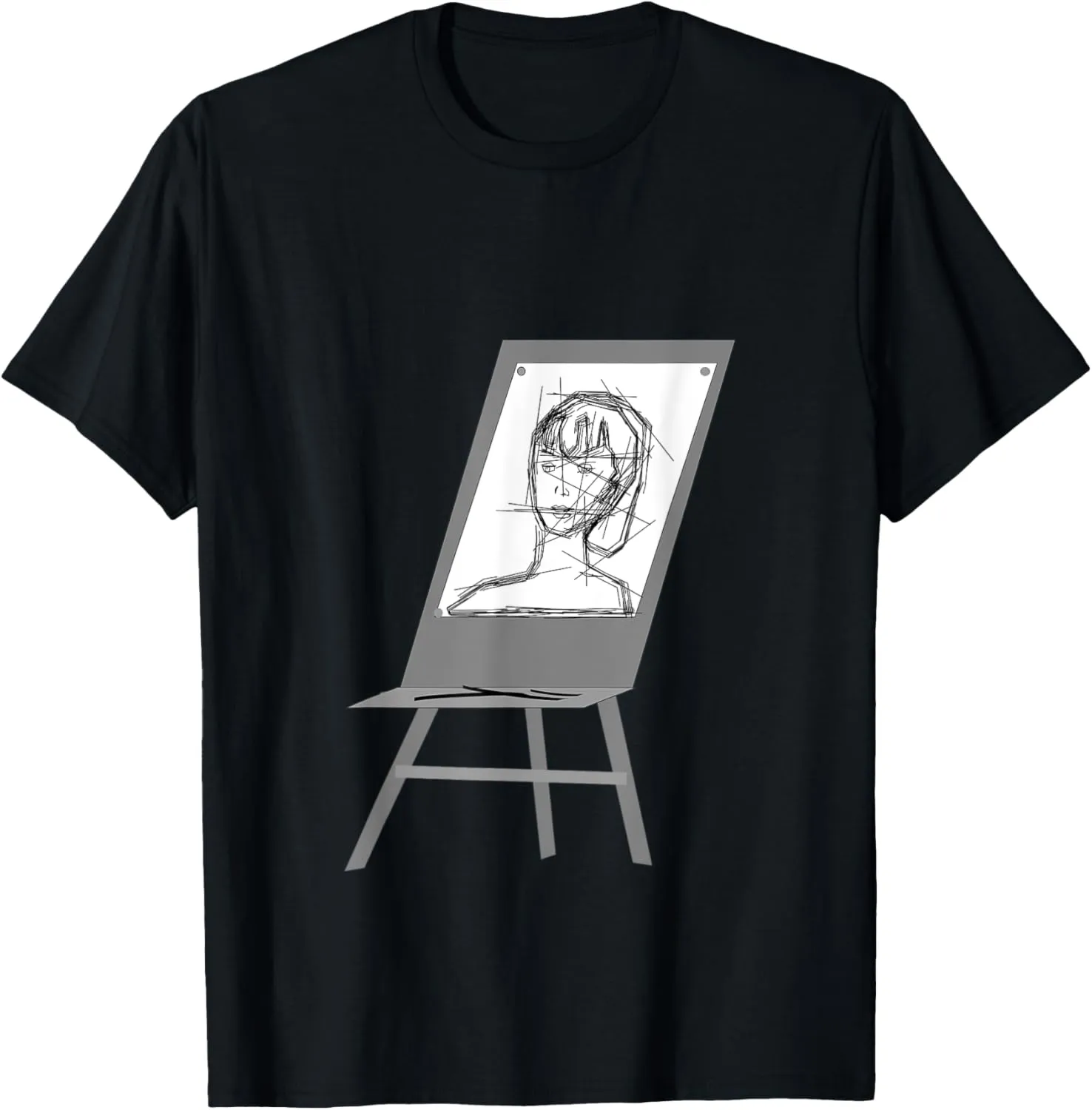 Art Easel Artist Sketch T-Shirt