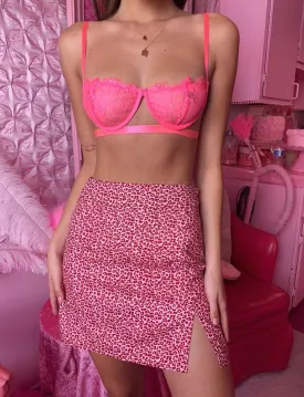 Avanti Skirt - Pink Leopard