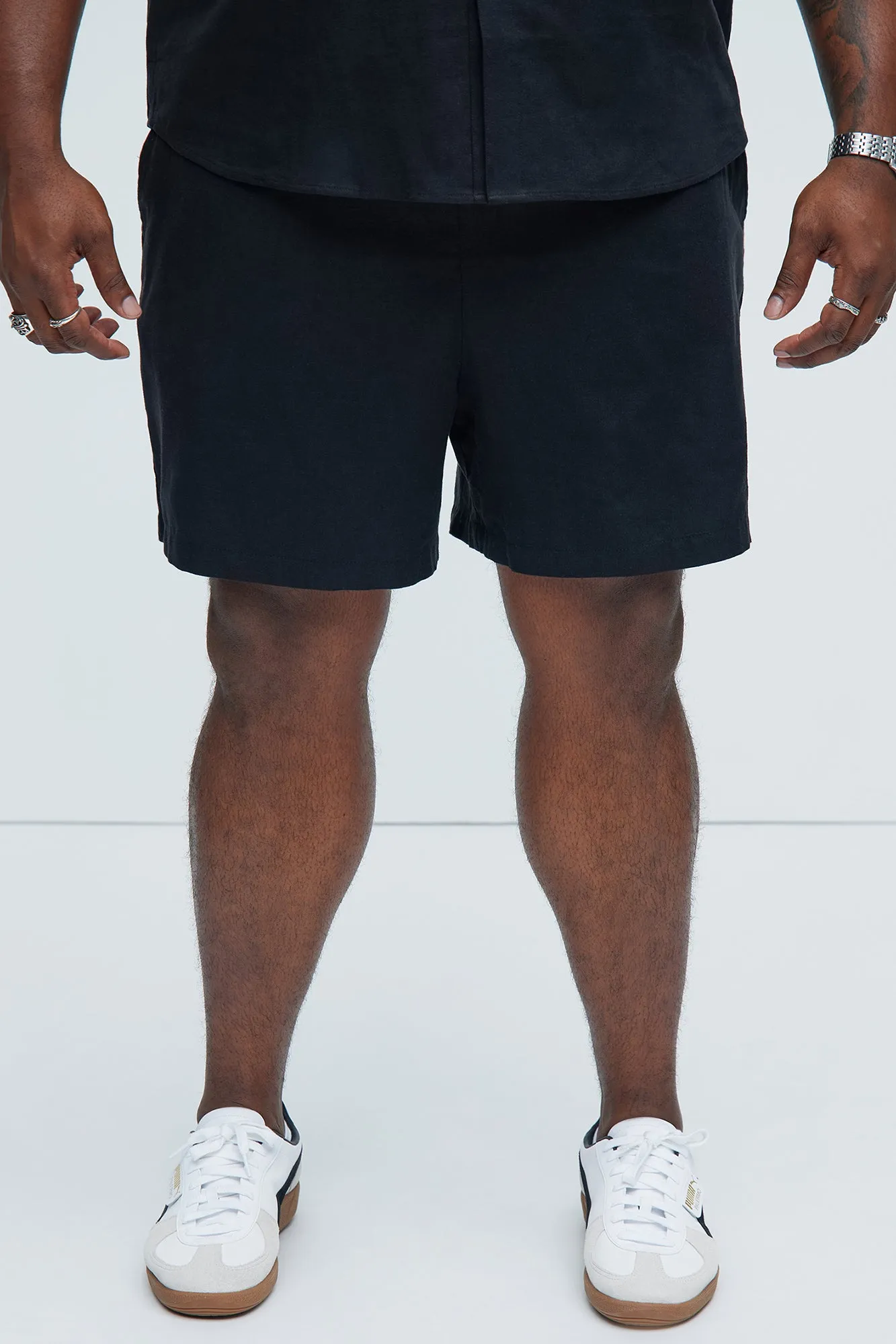 Bahamas Linen Shorts - Black