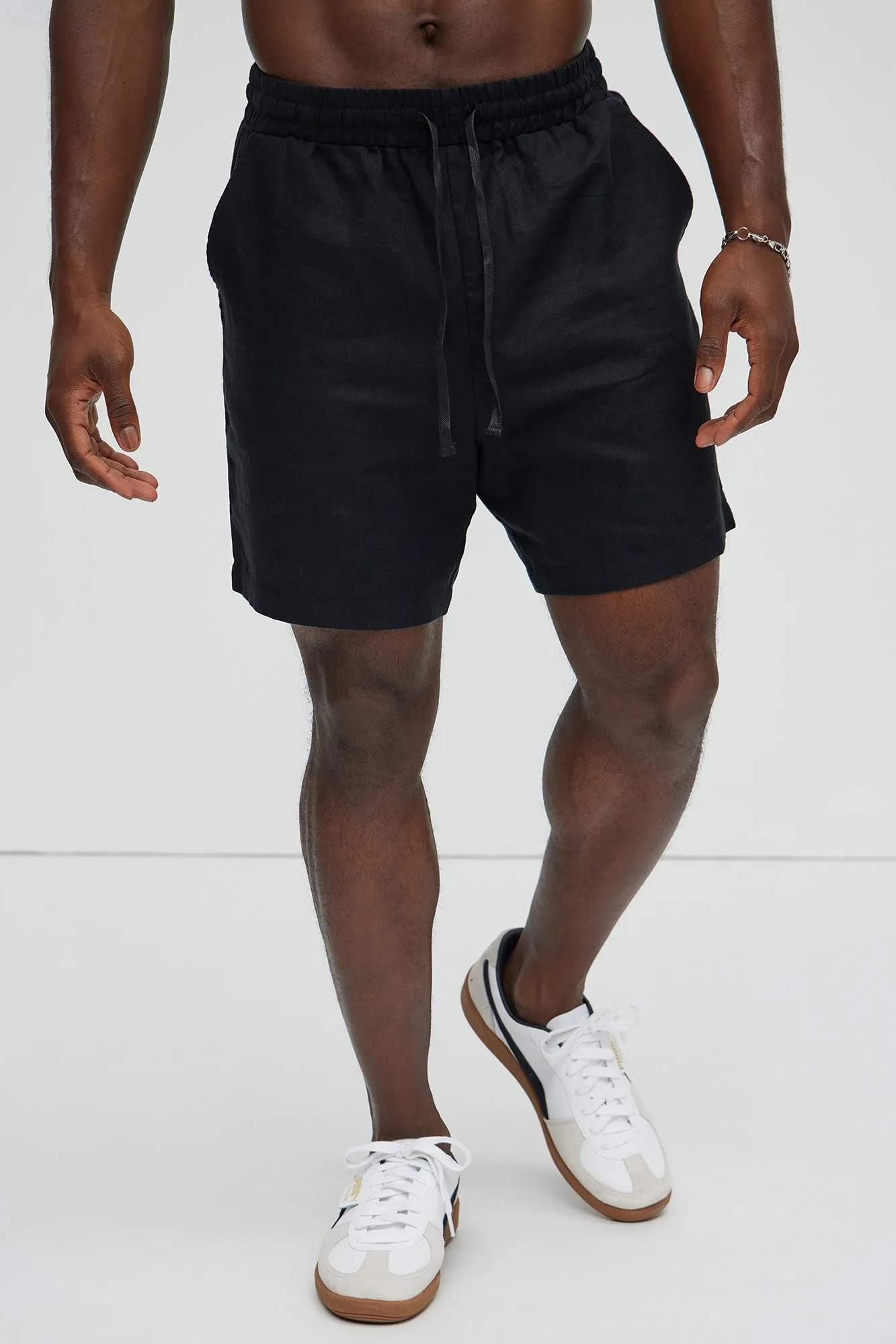 Bahamas Linen Shorts - Black