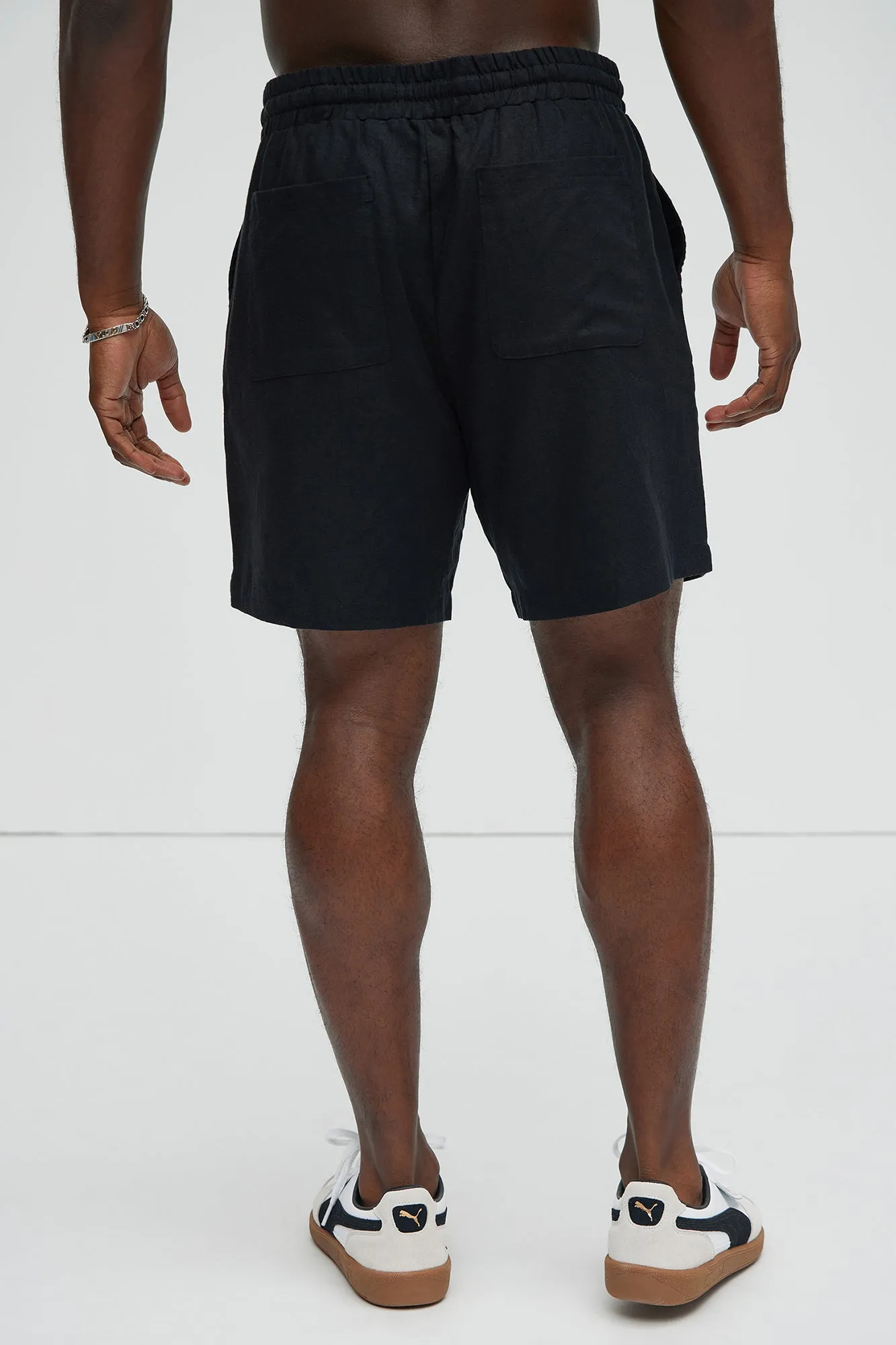 Bahamas Linen Shorts - Black