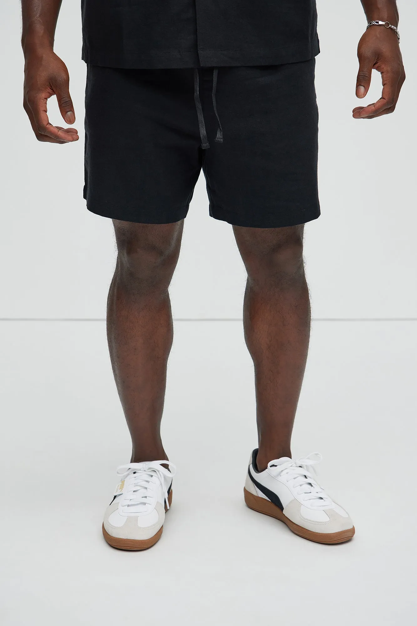 Bahamas Linen Shorts - Black