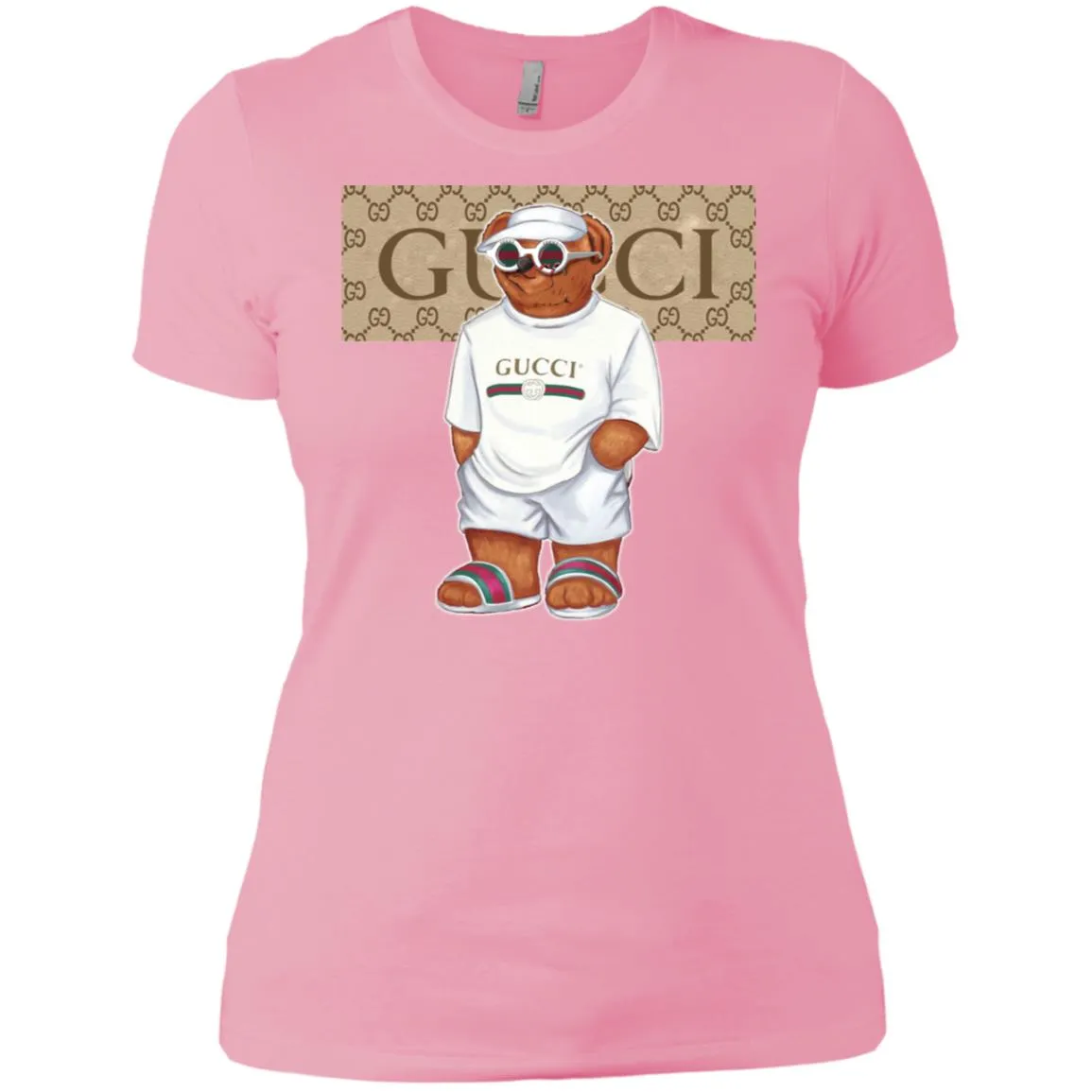 Best Life Gucci Bear T-shirt Women Cotton T-Shirt
