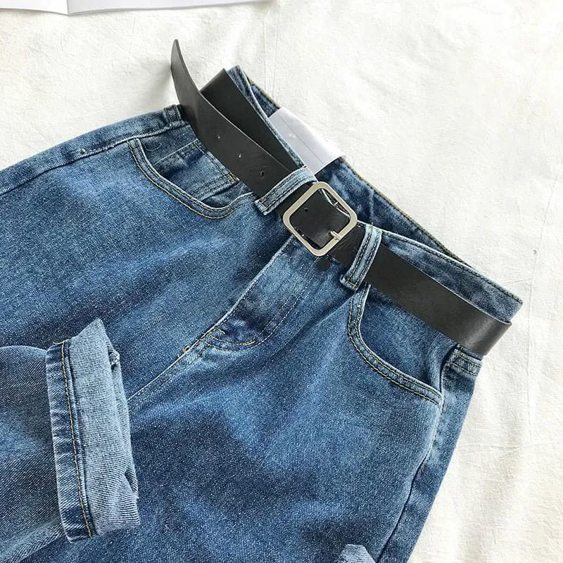 BF Style High Waist Jeans with Belt