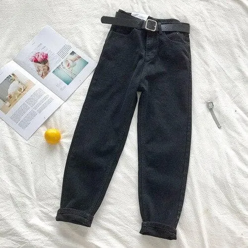 BF Style High Waist Jeans with Belt