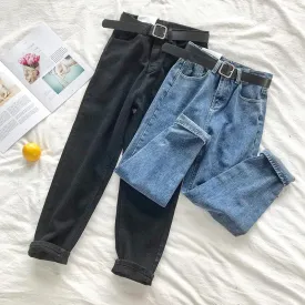 BF Style High Waist Jeans with Belt