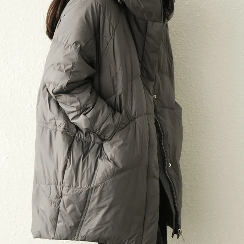 Black Puffer Coat, Puffer Jacket With Hoodie, Puffer Jacket Women