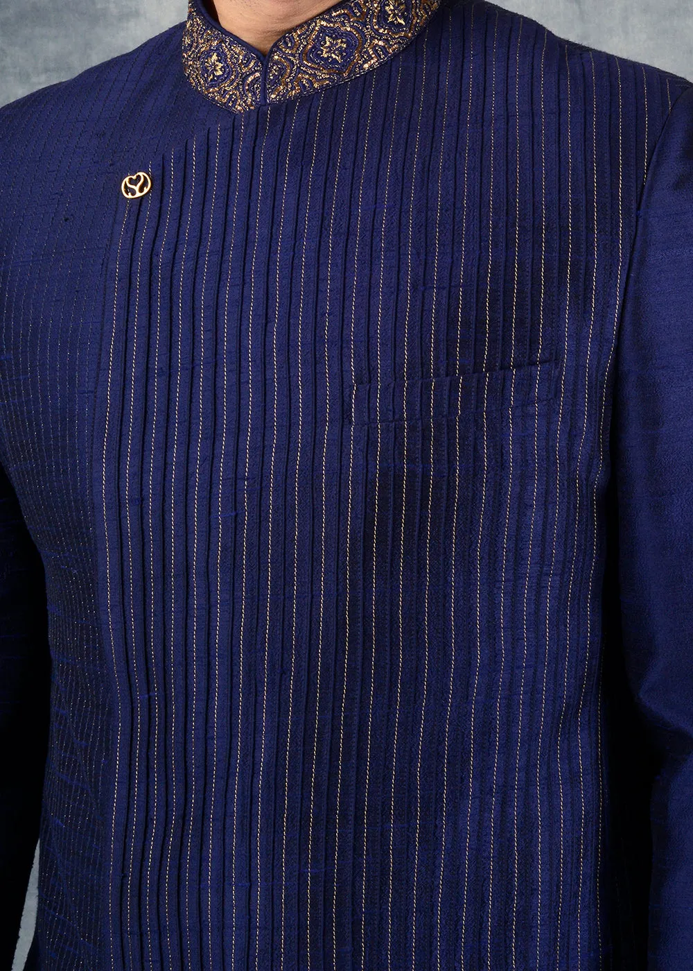 Blue Jodhpuri Suit | Siddhesh Chauhan