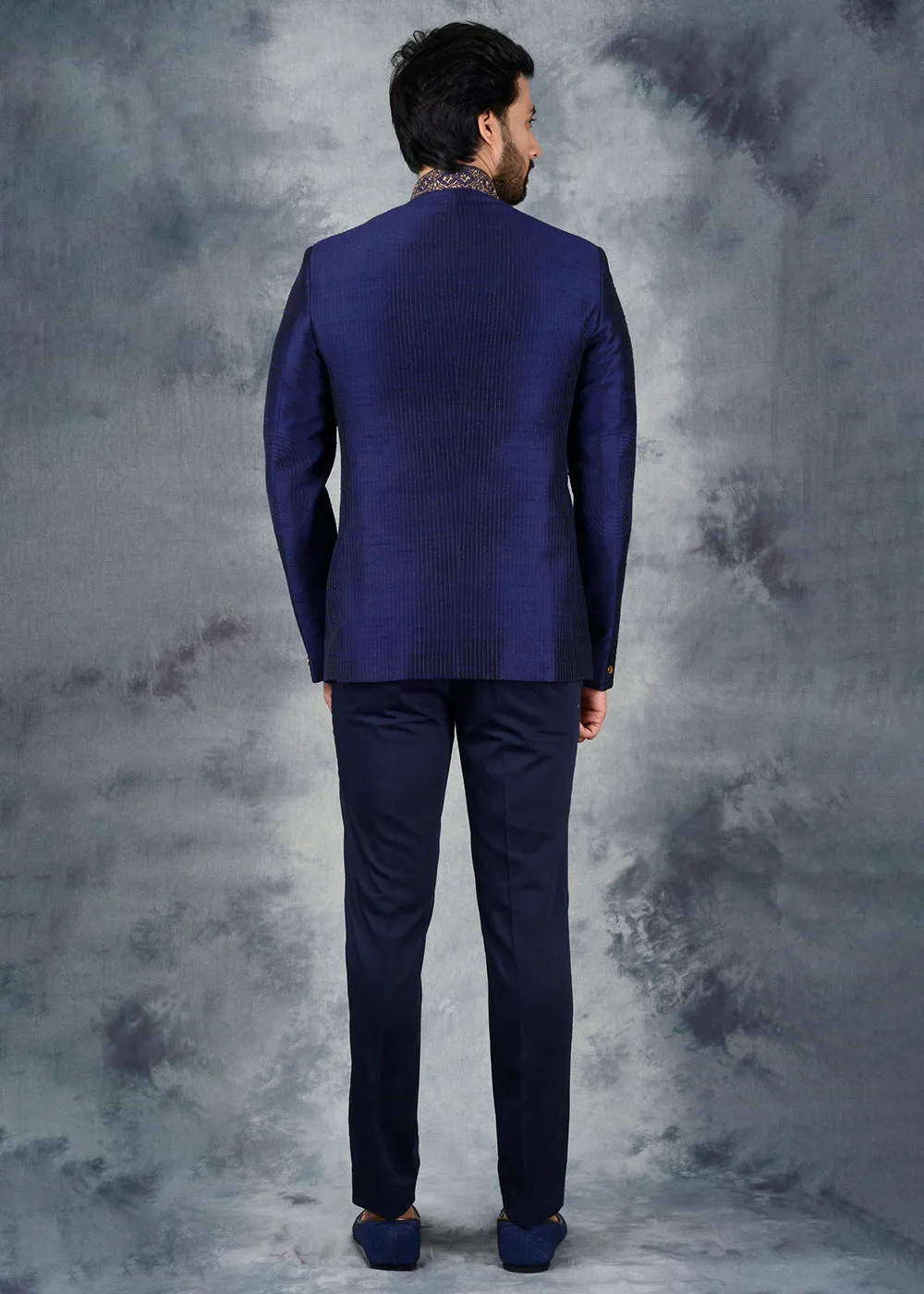 Blue Jodhpuri Suit | Siddhesh Chauhan