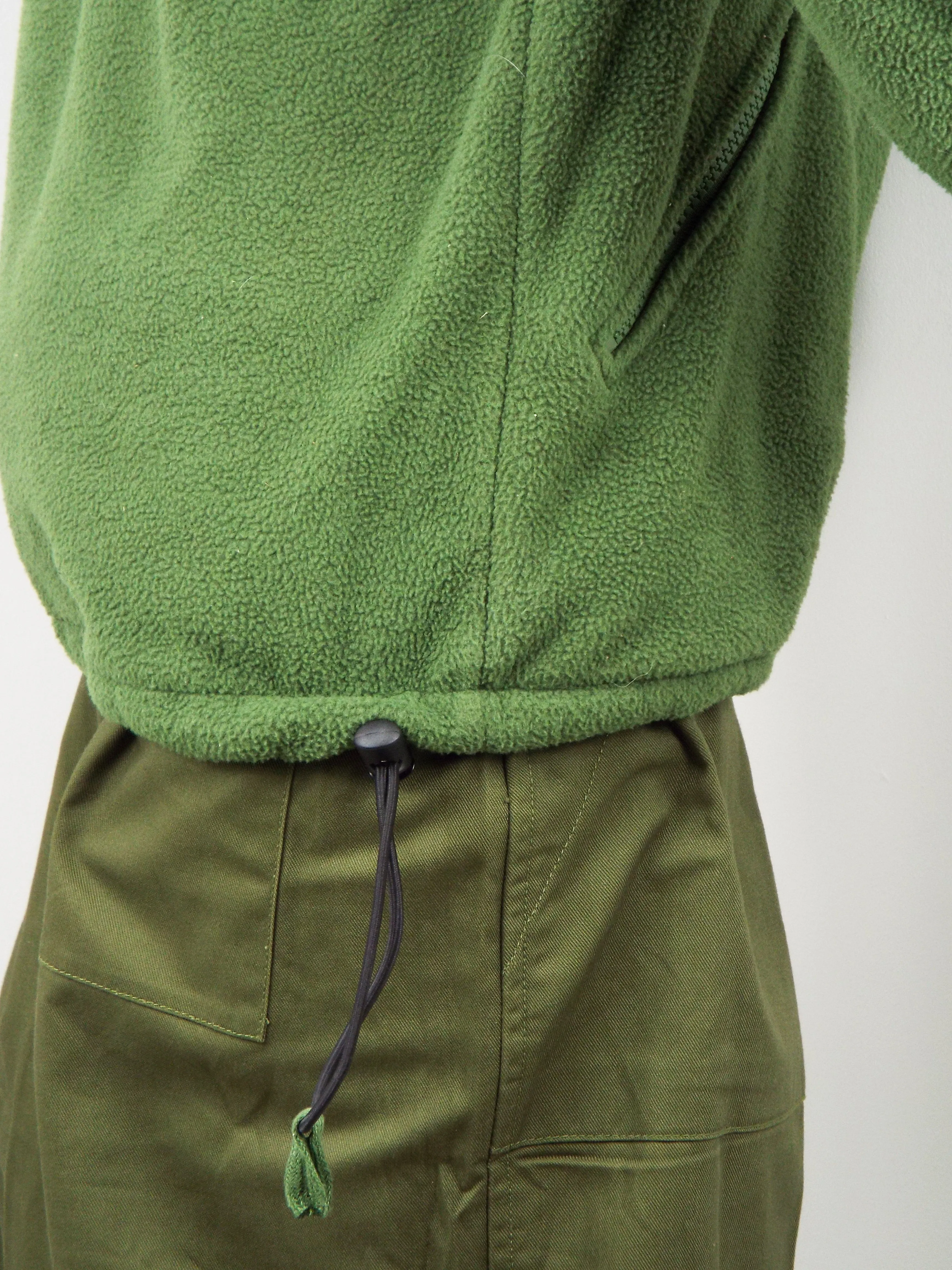 British Light Green Military Fleece Jacket - Thermal Liner