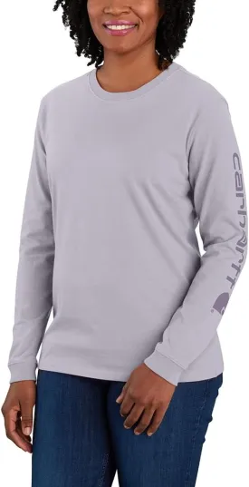Carhartt Women's 103401 Women's WK231 Long Sleeve Logo T-Shirt