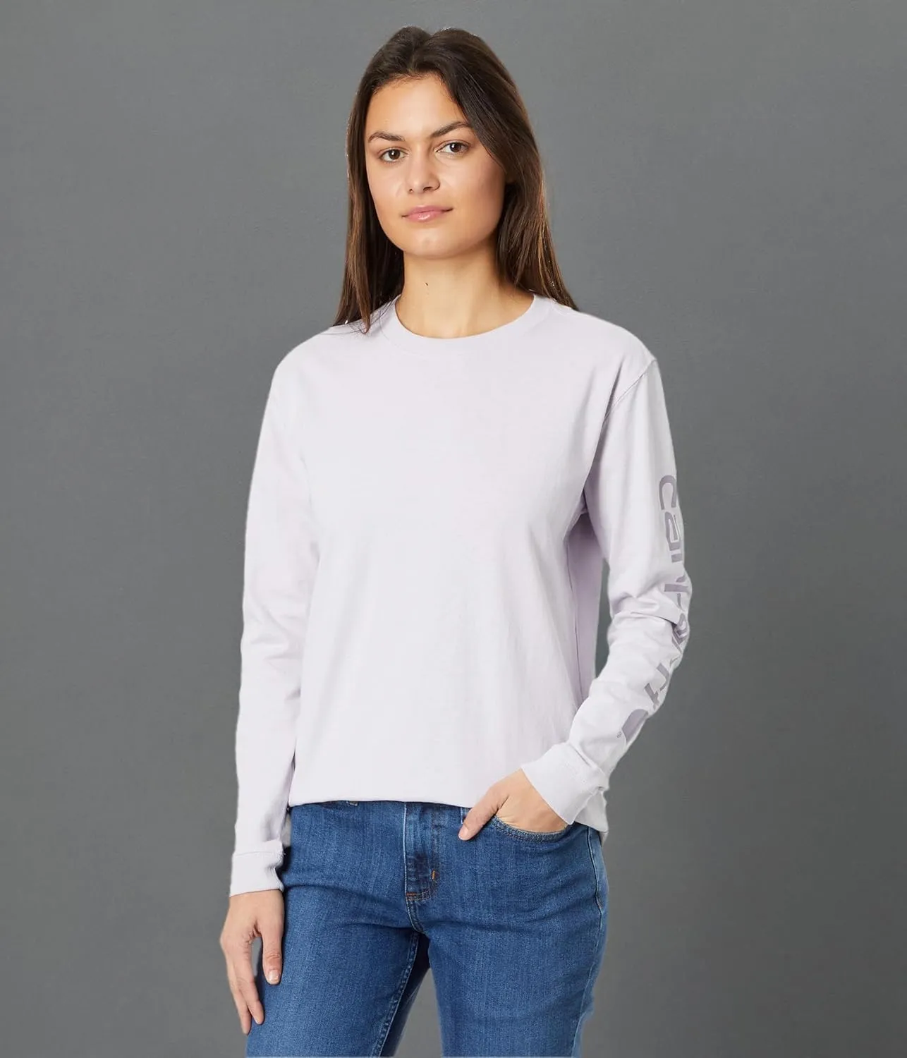 Carhartt Women's 103401 Women's WK231 Long Sleeve Logo T-Shirt
