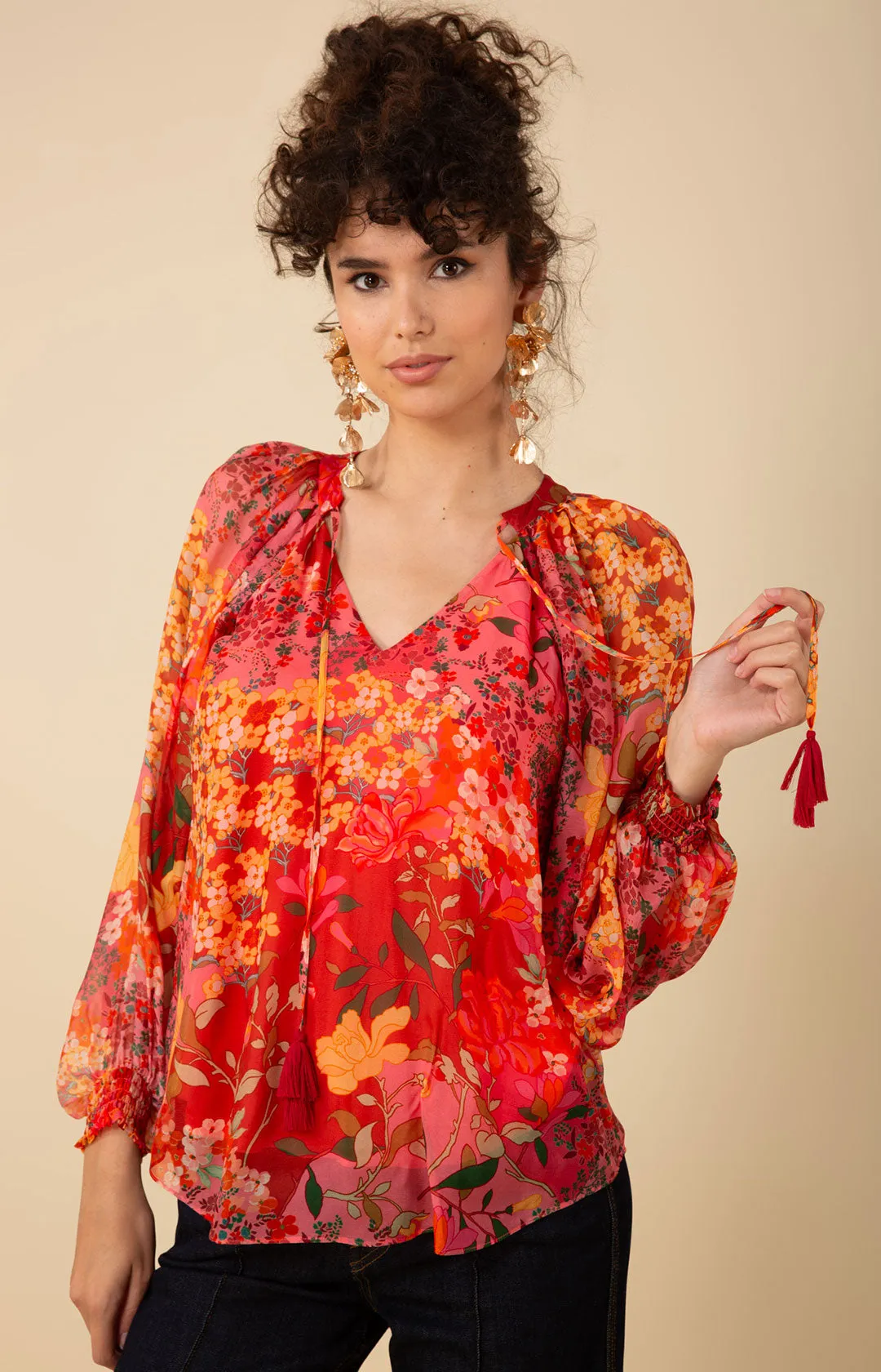 Carmen Chiffon Top