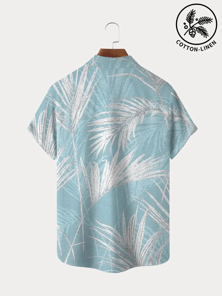 Coofandy Casual Hawaiian Cotton Linen Shirt