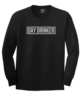 Day Drinker Box Logo Mens Long Sleeve T-Shirt