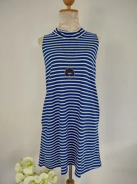 Dress - Bow Tie Neck