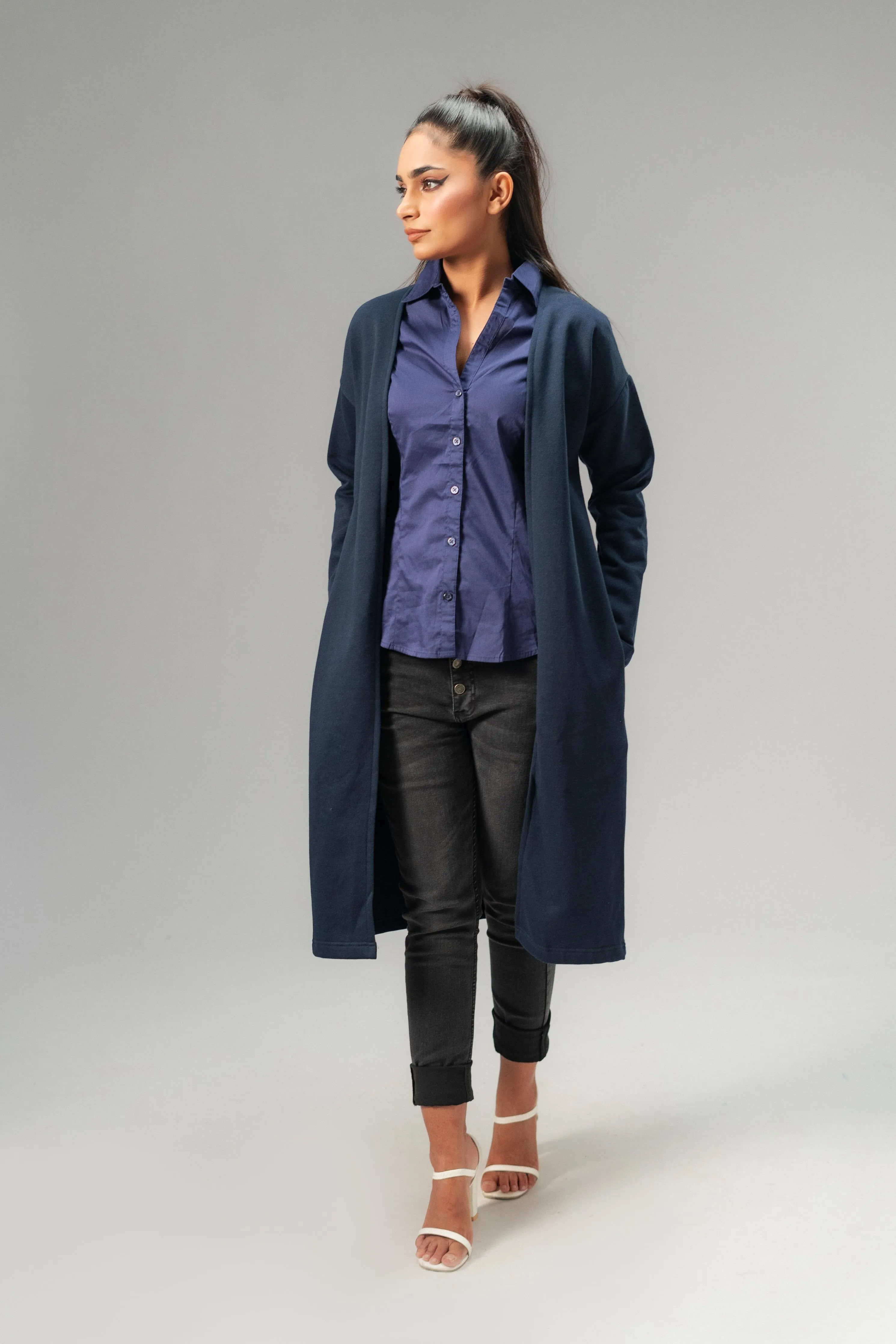 East West Women's Fleece Long Coat