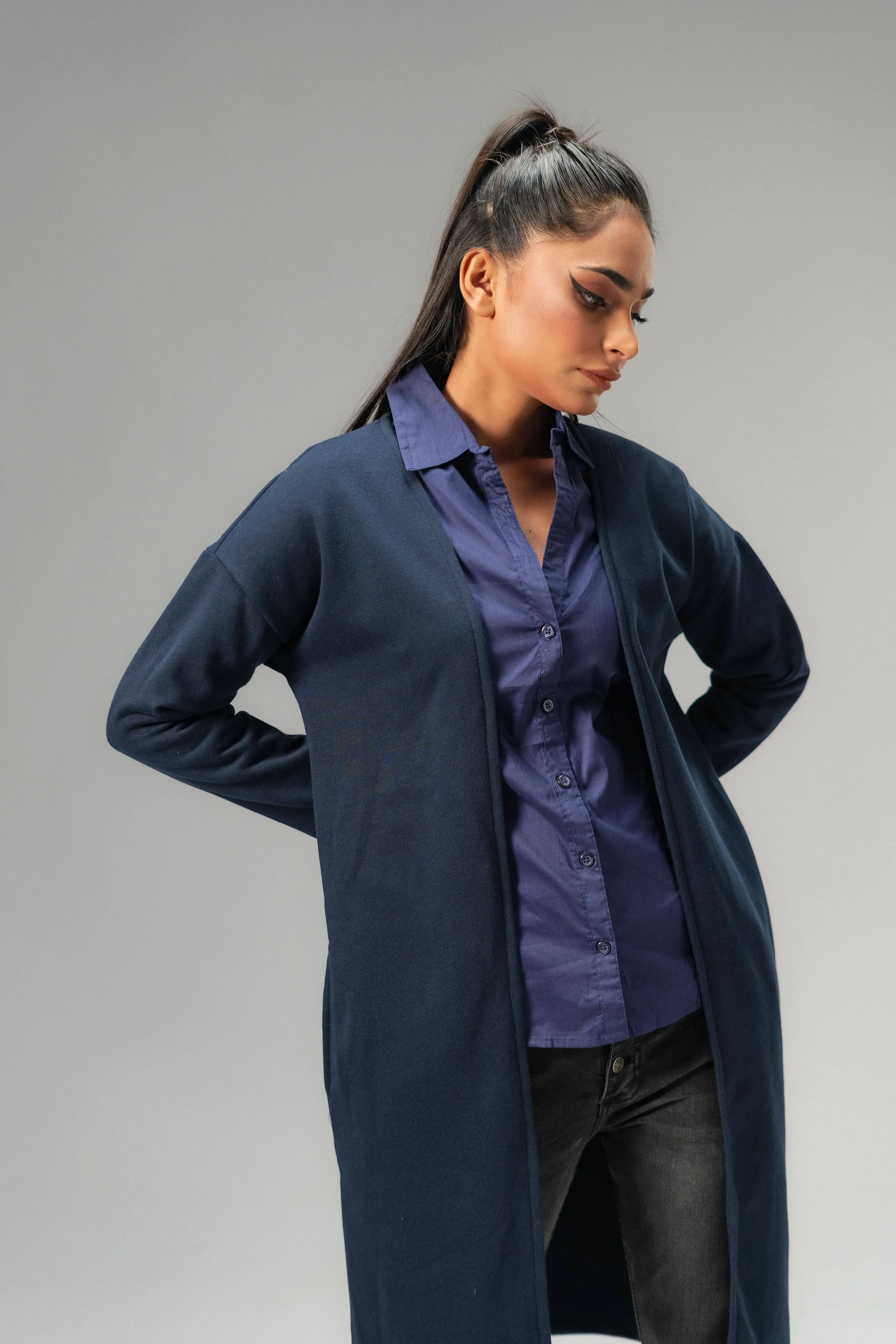 East West Women's Fleece Long Coat