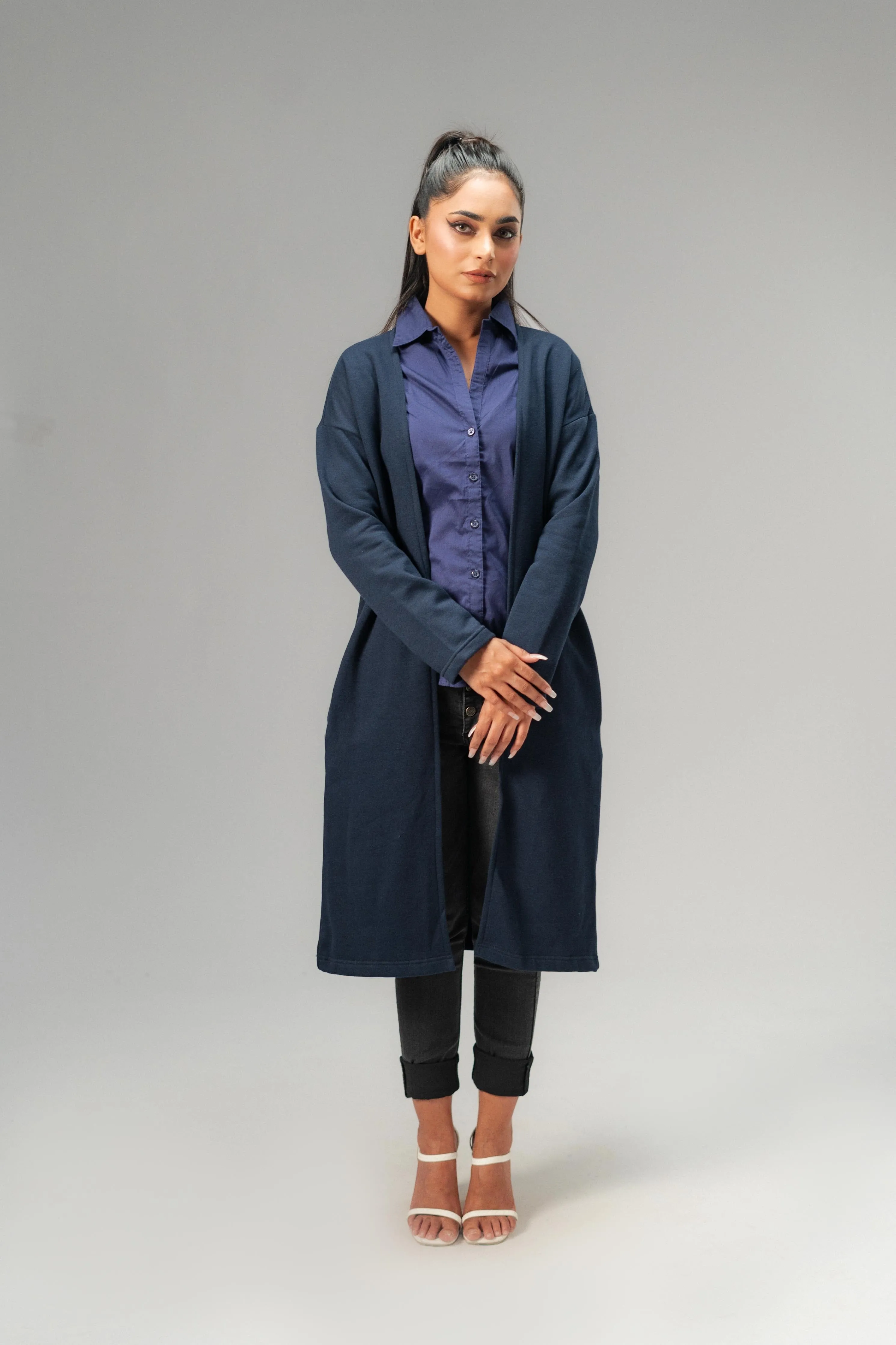 East West Women's Fleece Long Coat