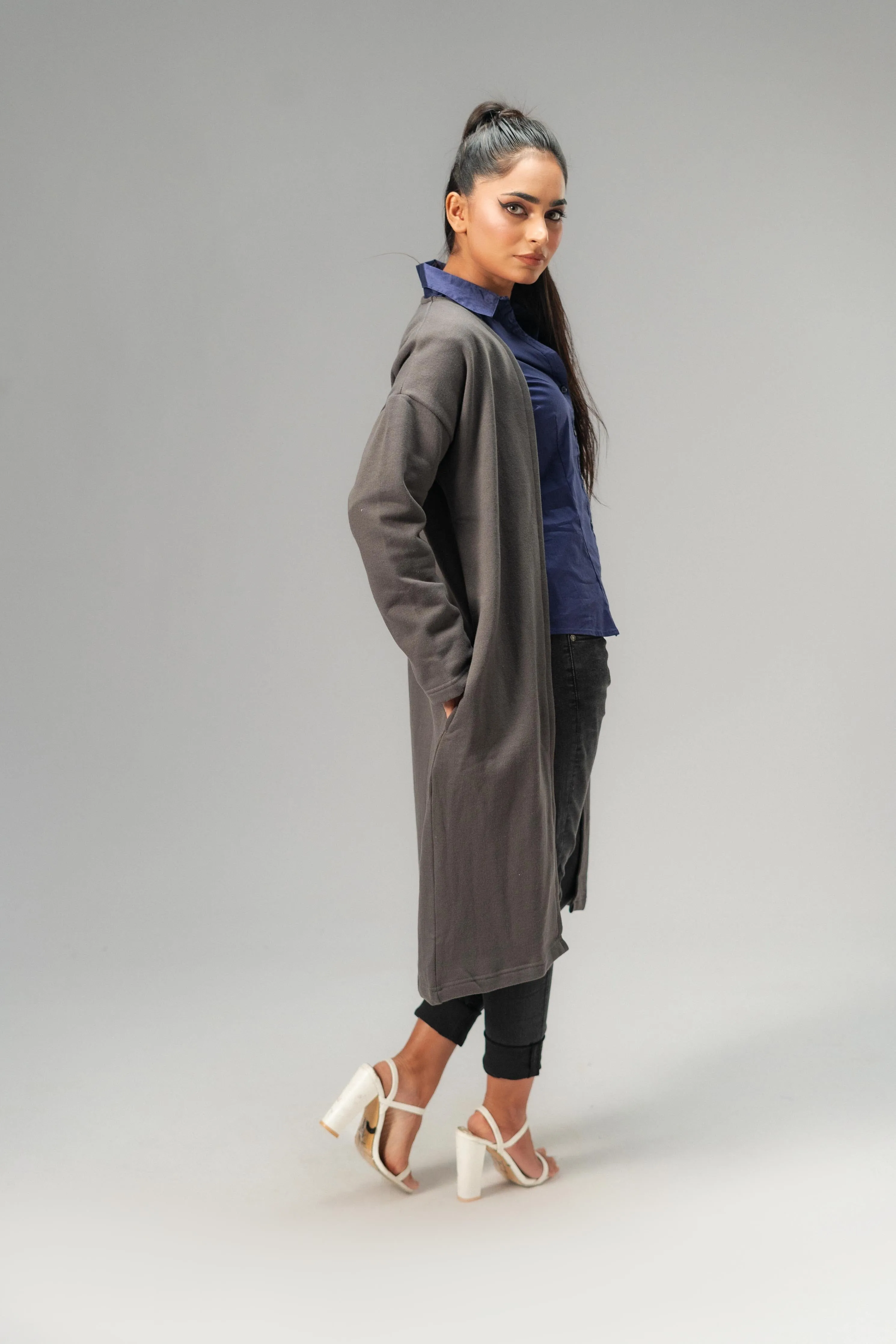 East West Women's Fleece Long Coat