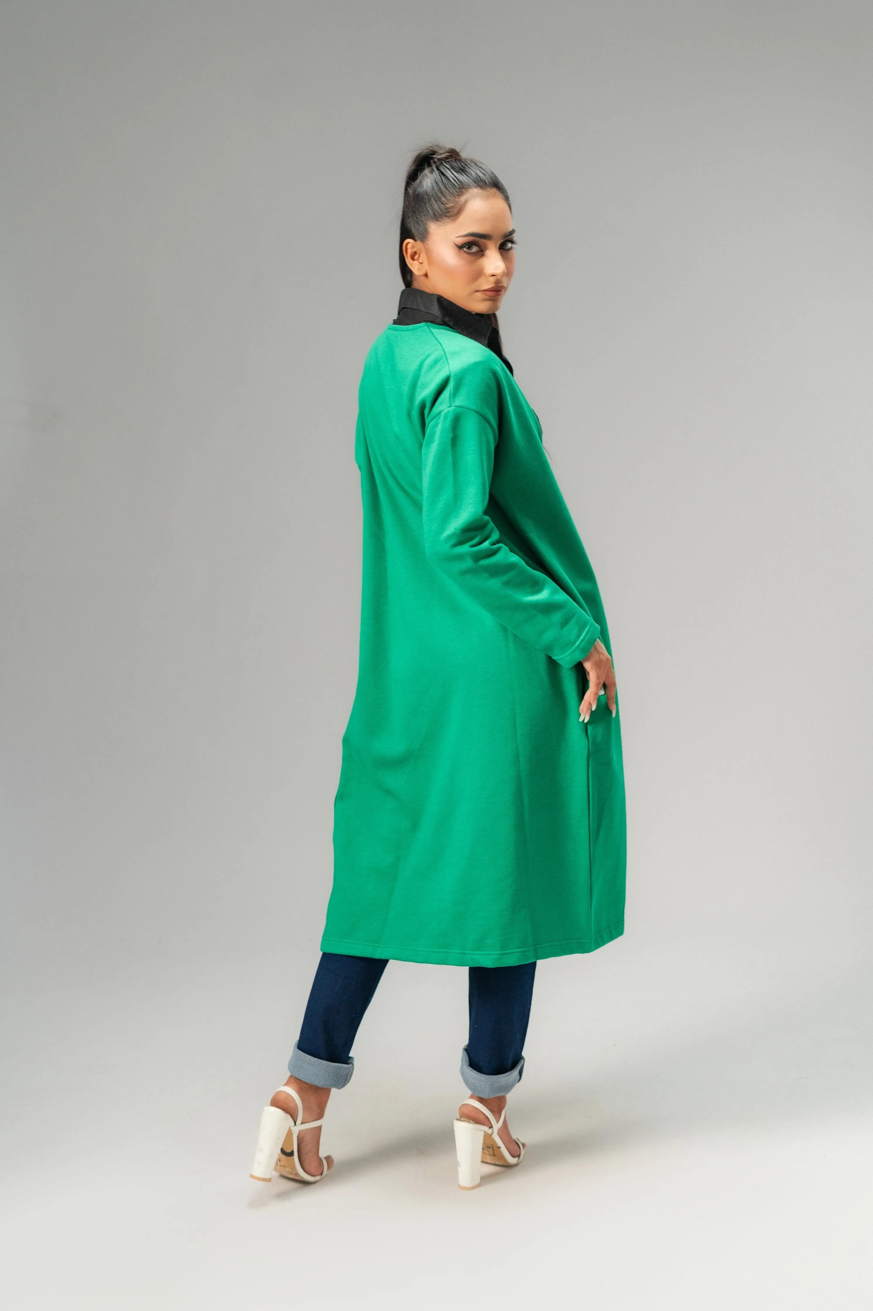East West Women's Fleece Long Coat