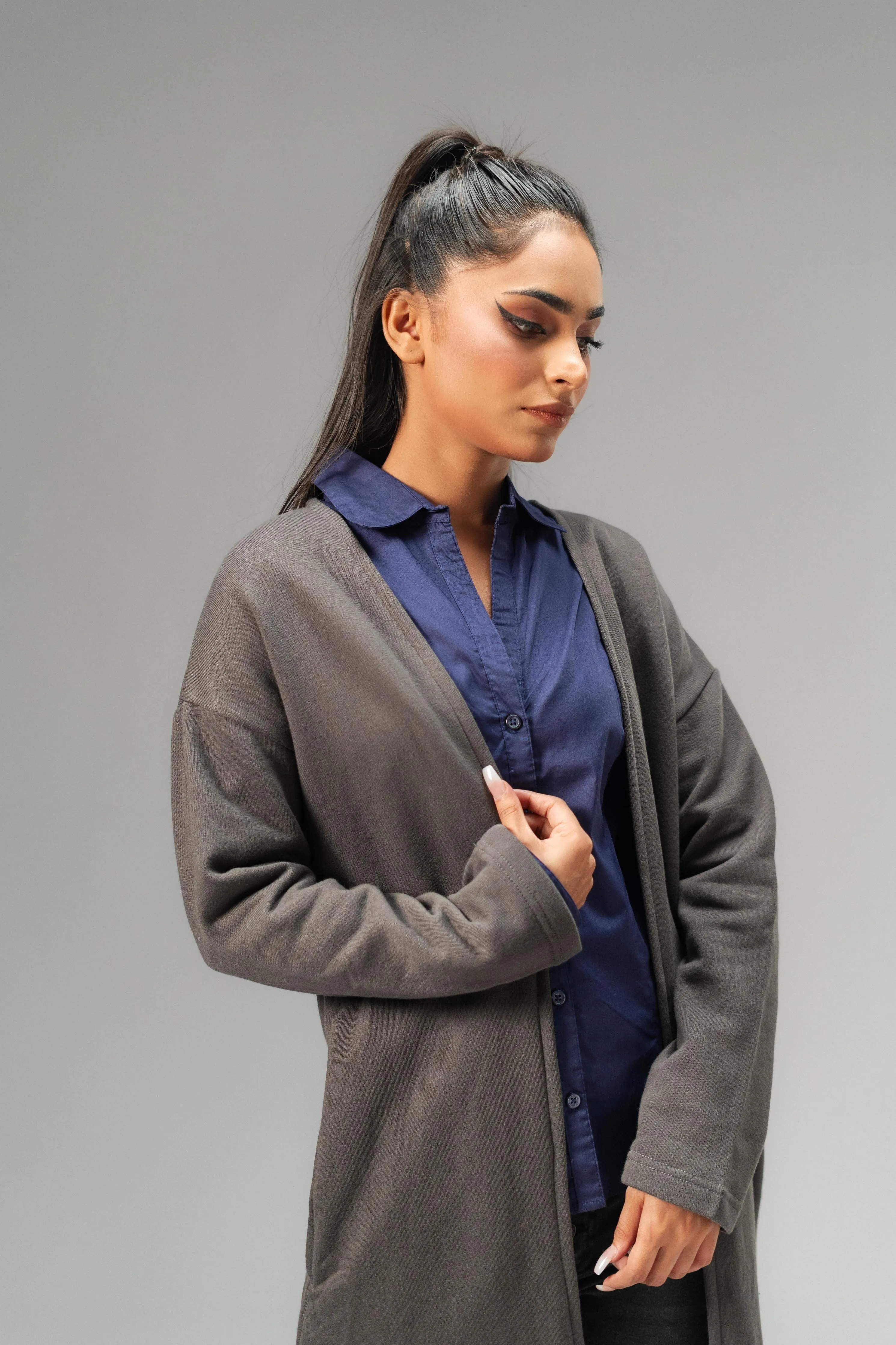 East West Women's Fleece Long Coat