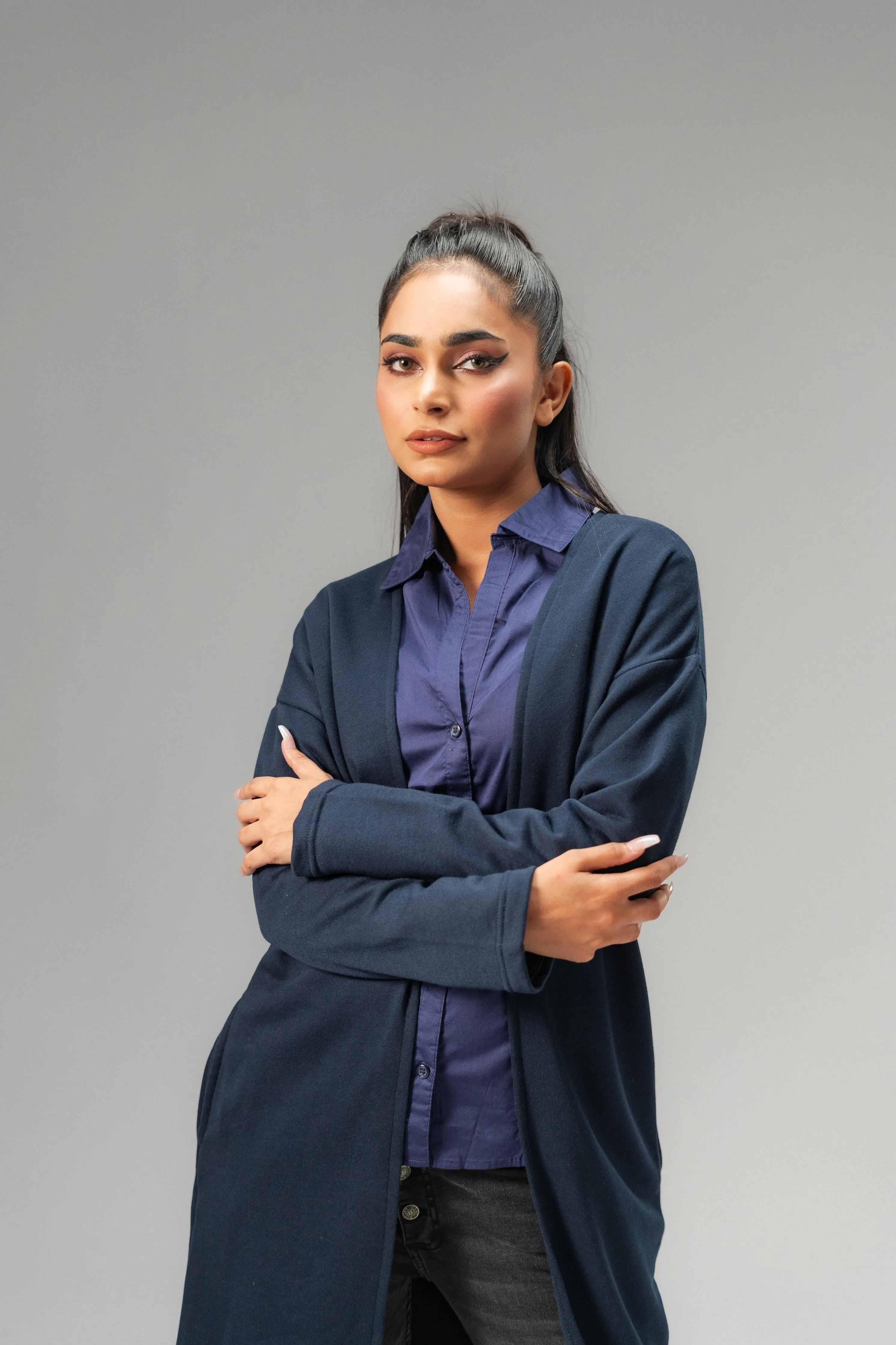 East West Women's Fleece Long Coat