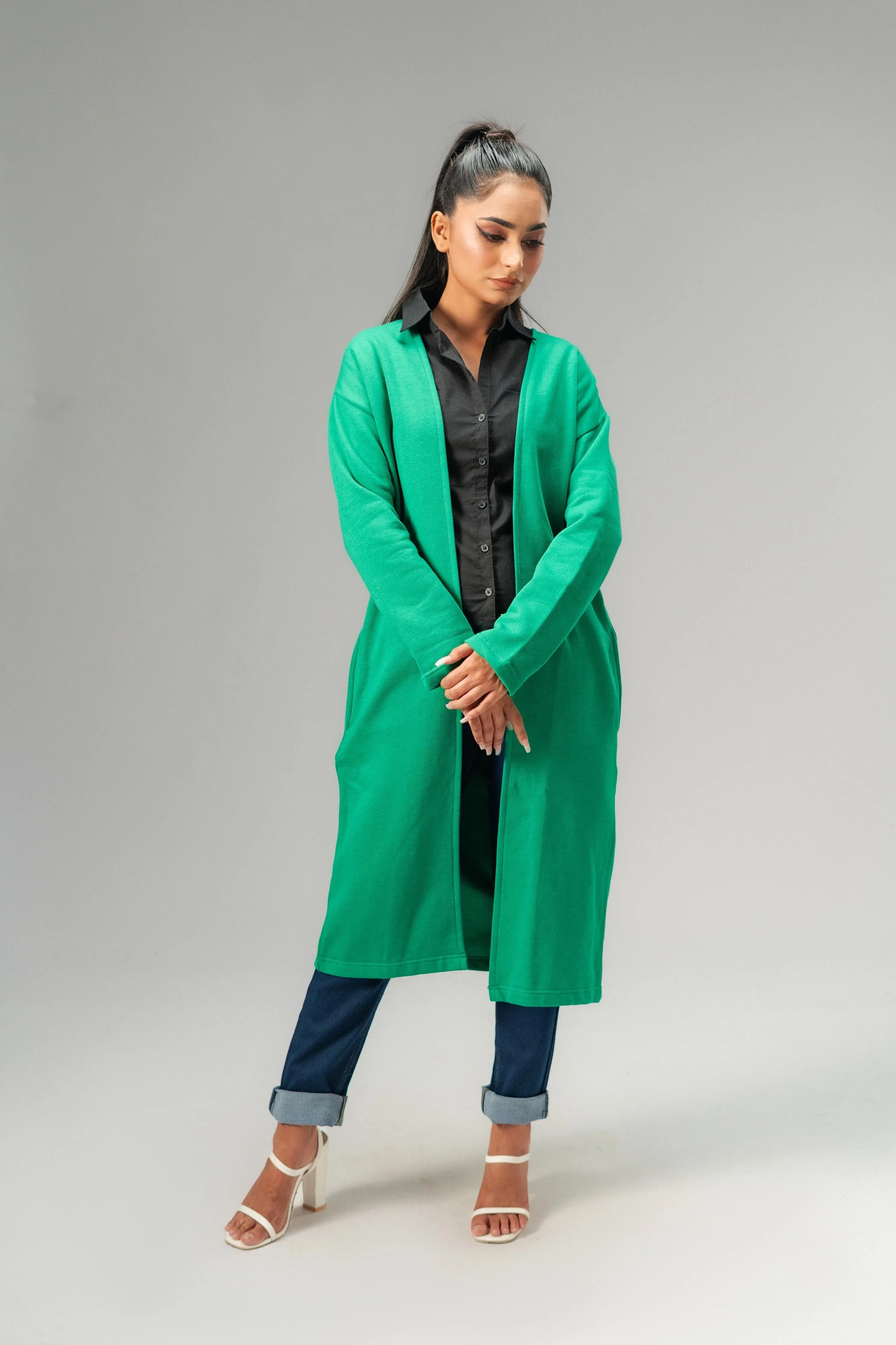 East West Women's Fleece Long Coat