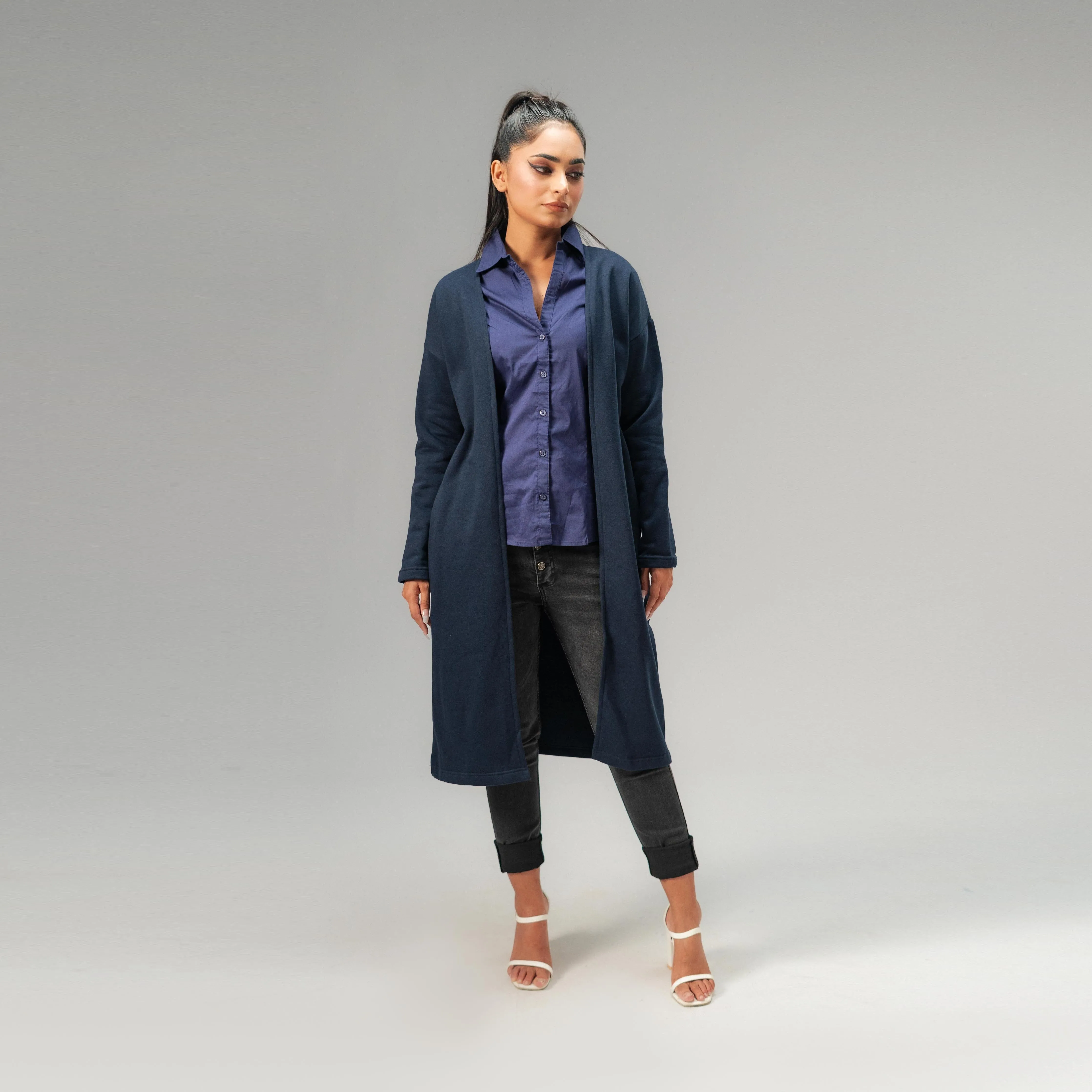 East West Women's Fleece Long Coat