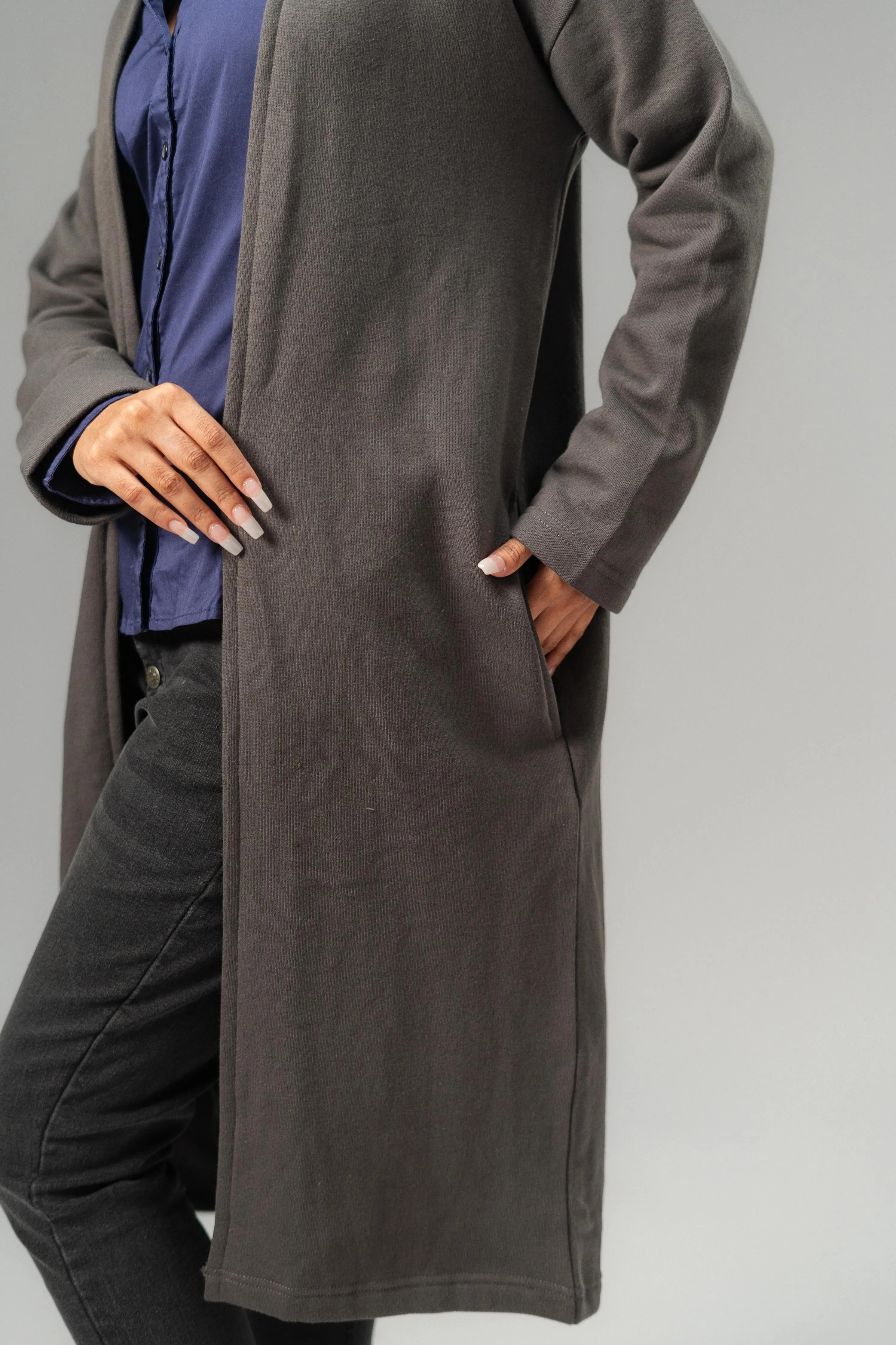 East West Women's Fleece Long Coat