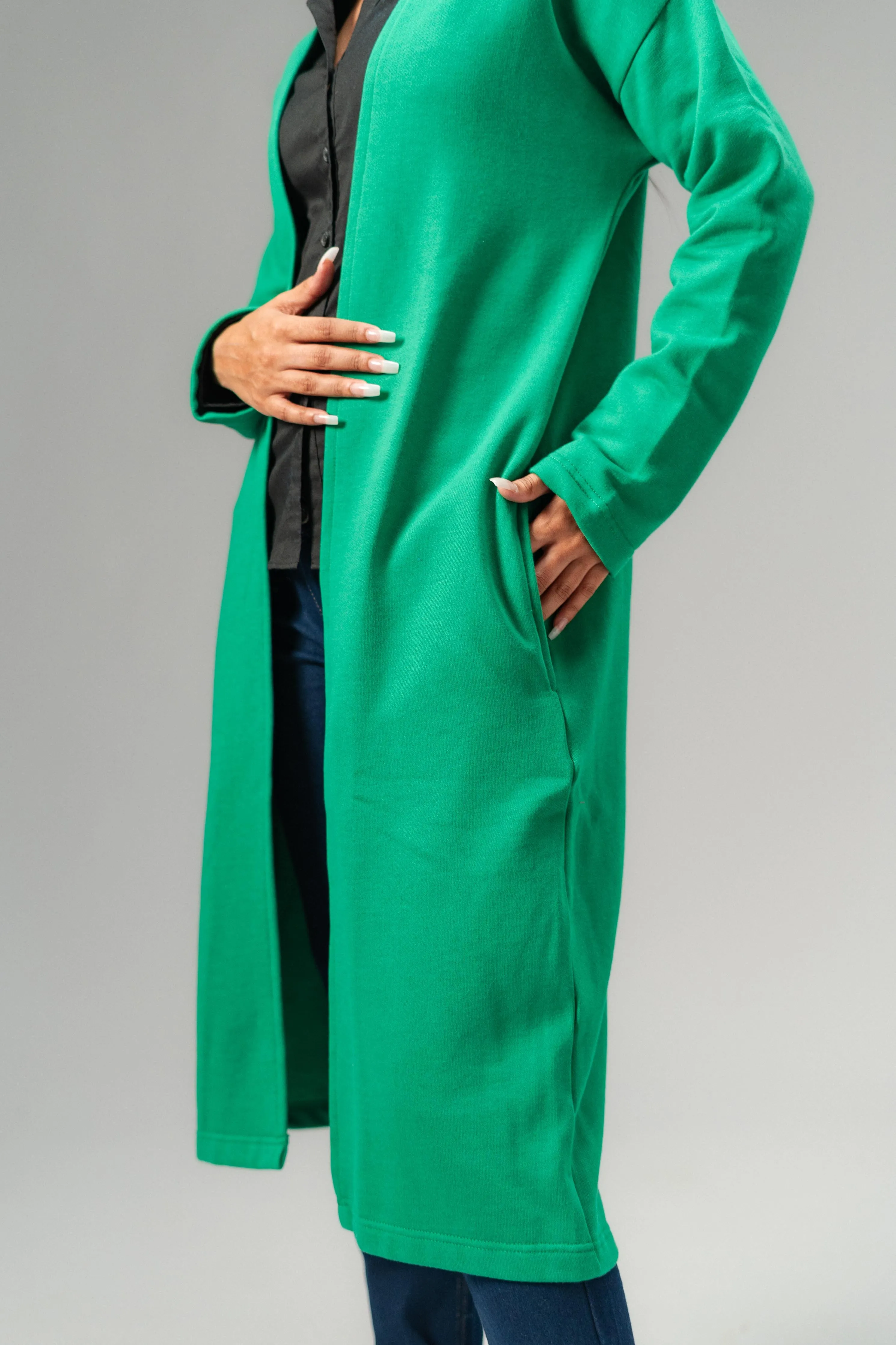 East West Women's Fleece Long Coat