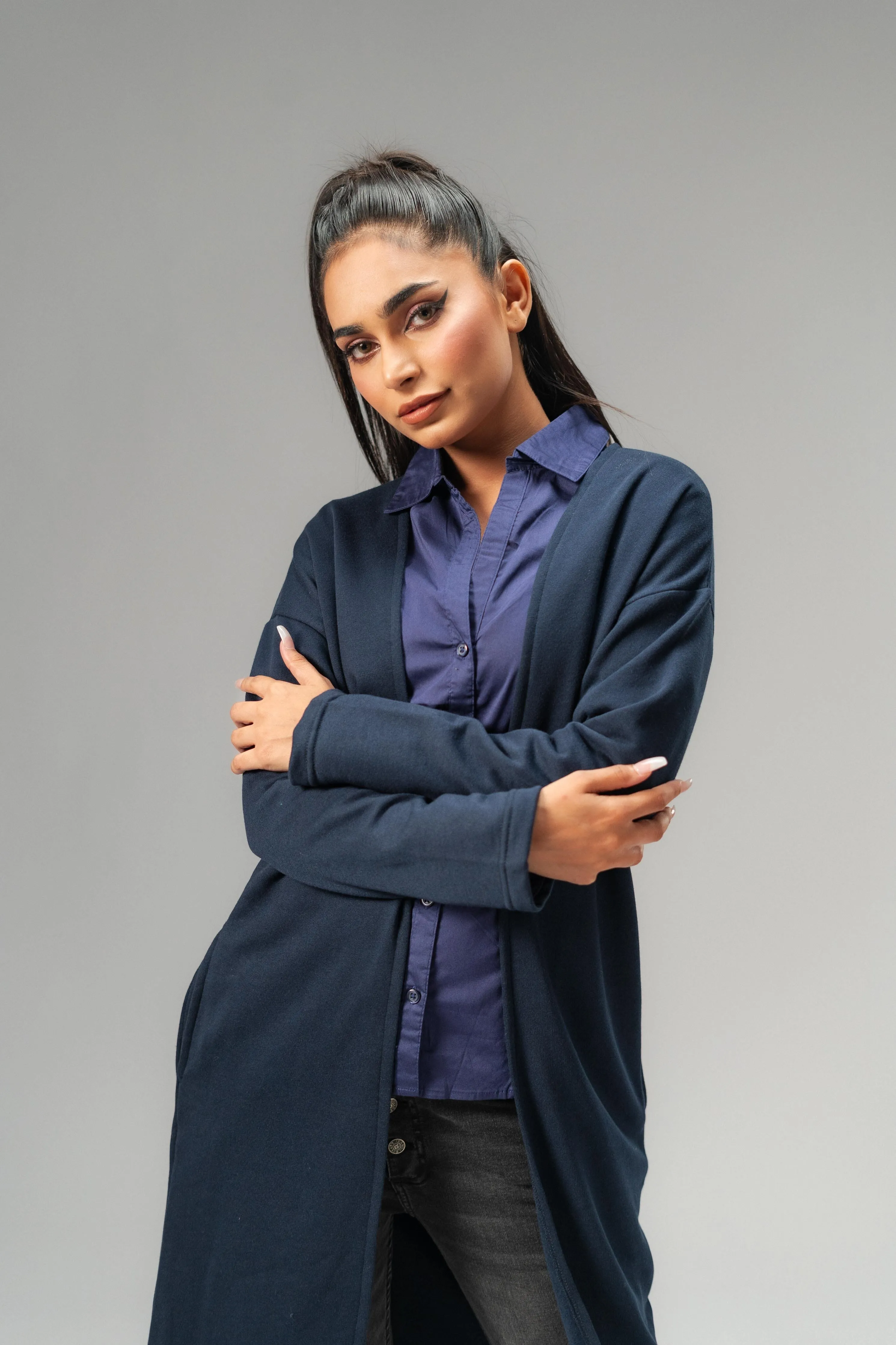 East West Women's Fleece Long Coat