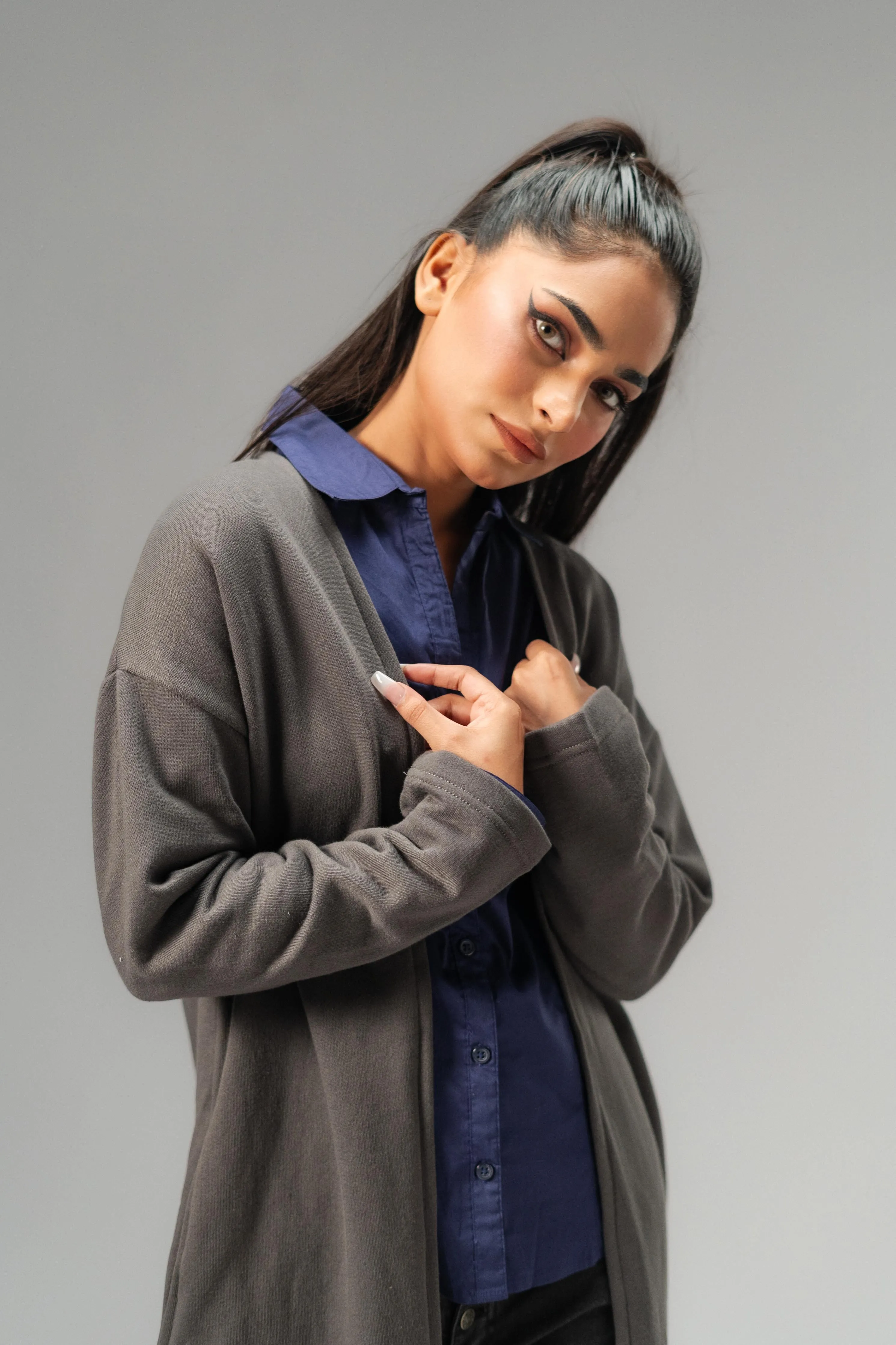 East West Women's Fleece Long Coat