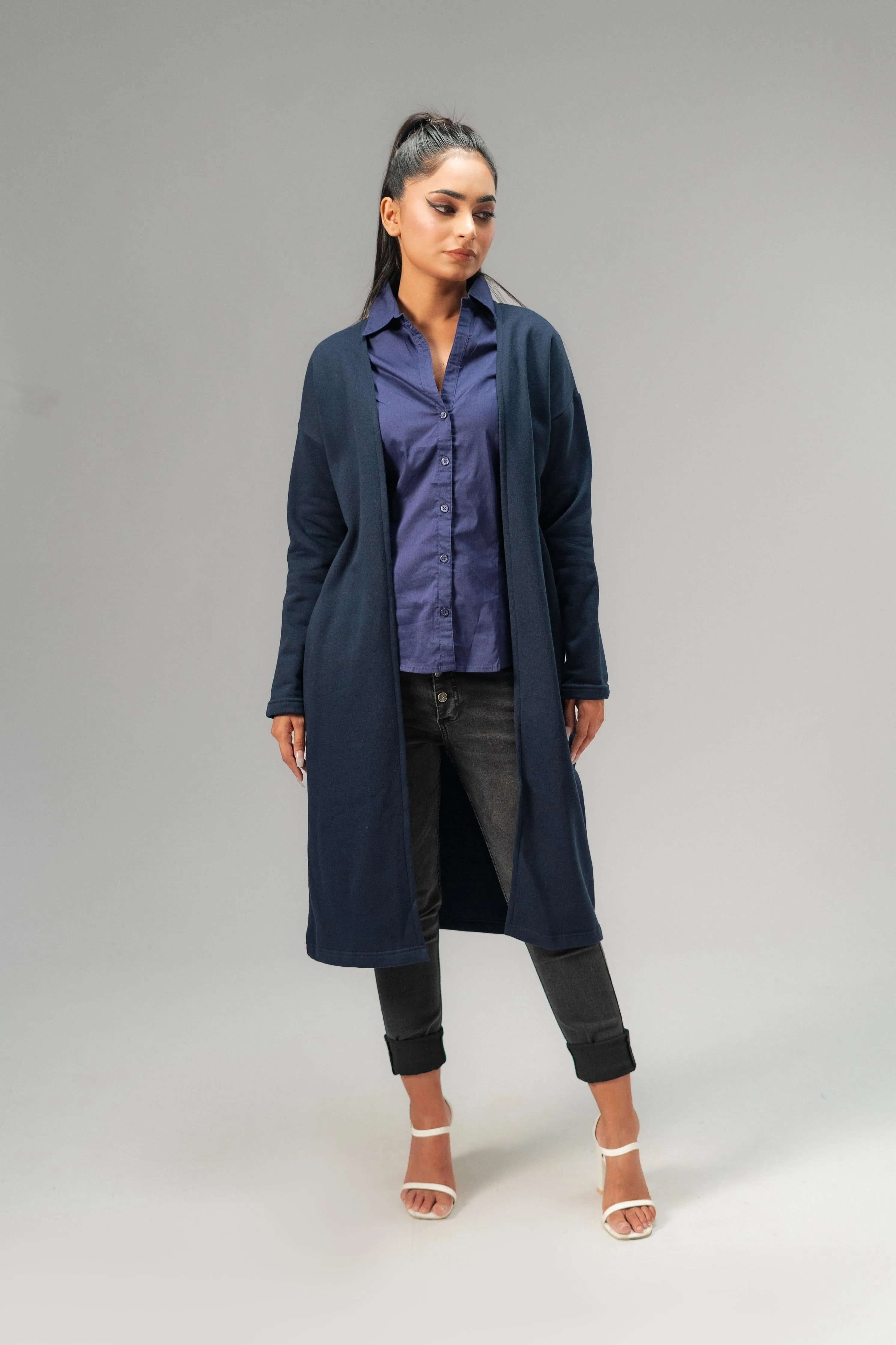 East West Women's Fleece Long Coat