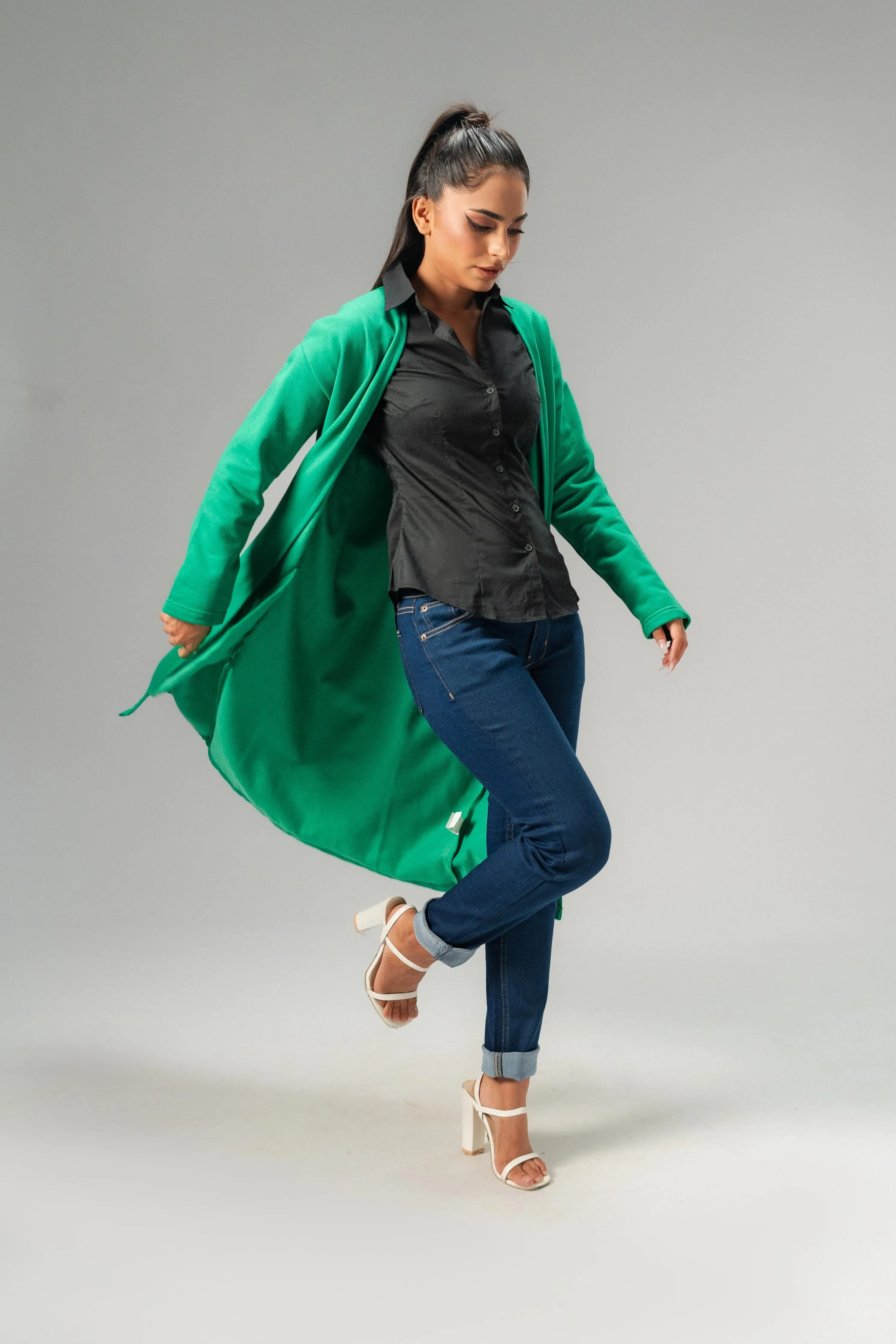 East West Women's Fleece Long Coat