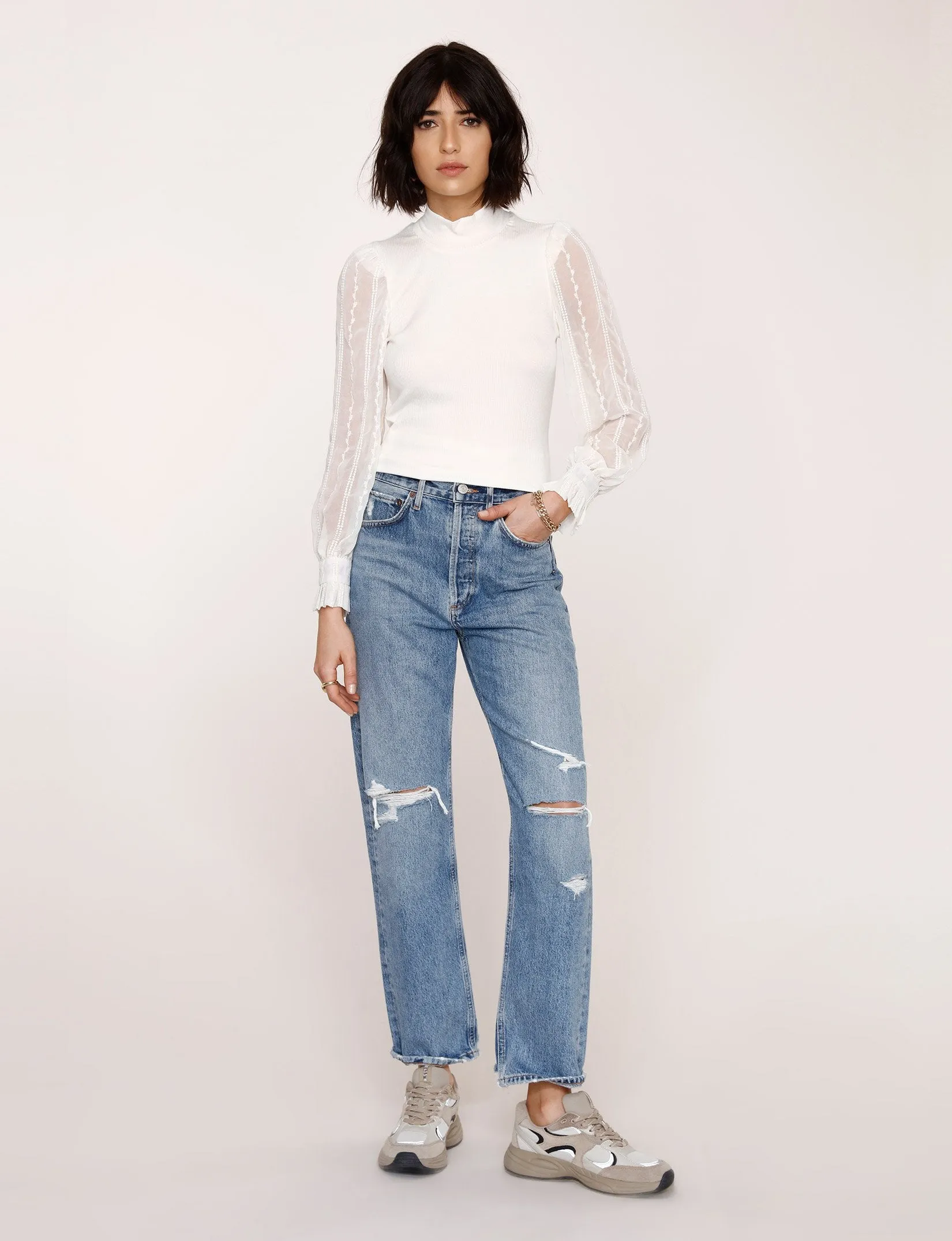 Eggshell Calvin Top