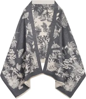 EXTREE Scarfs for Women Pashmina Silky Shawl Wrap for Evening Dressing Blanket Open Front Poncho Cape