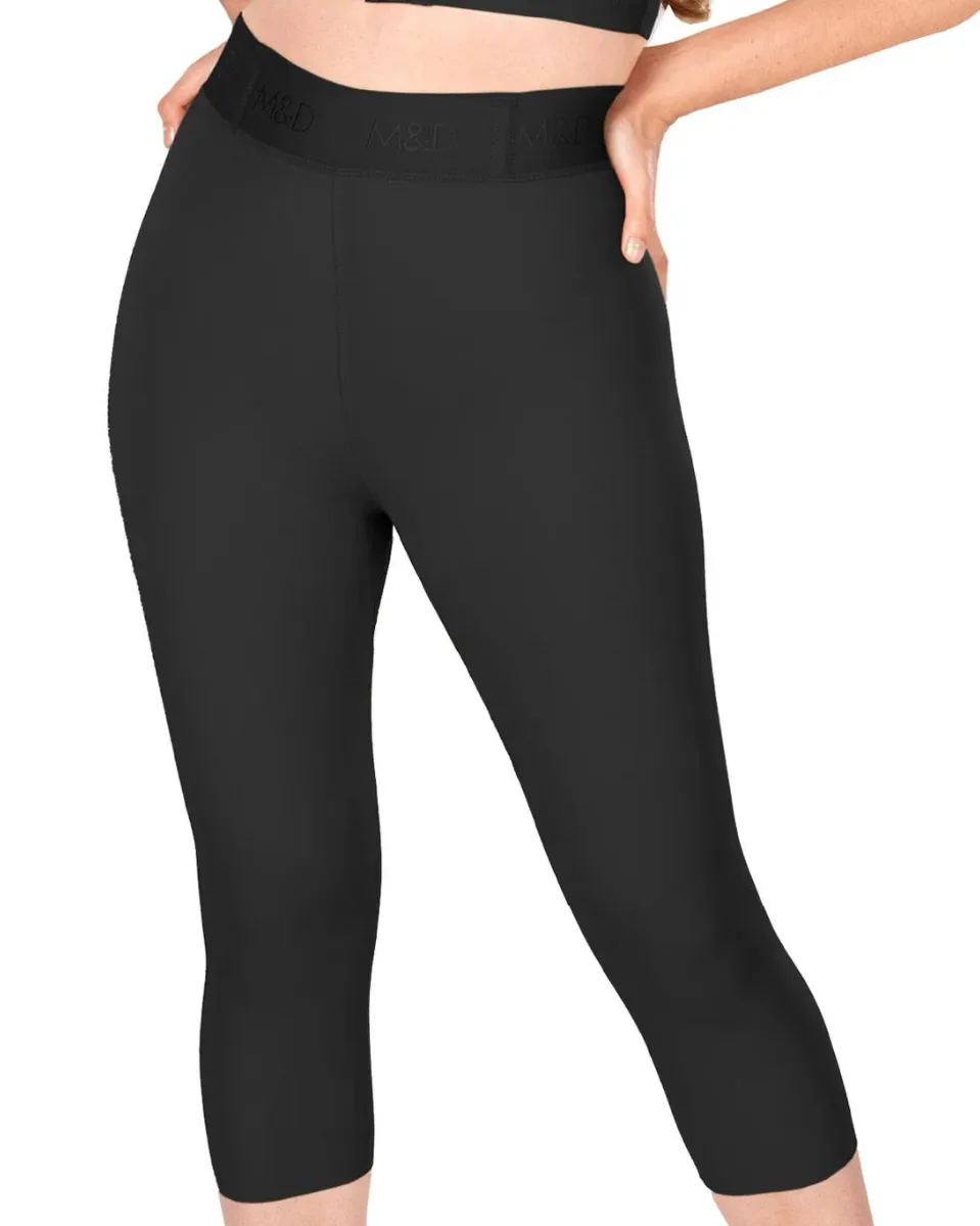 Fajas M & D High-Waisted Tummy Control Capri Shapewear