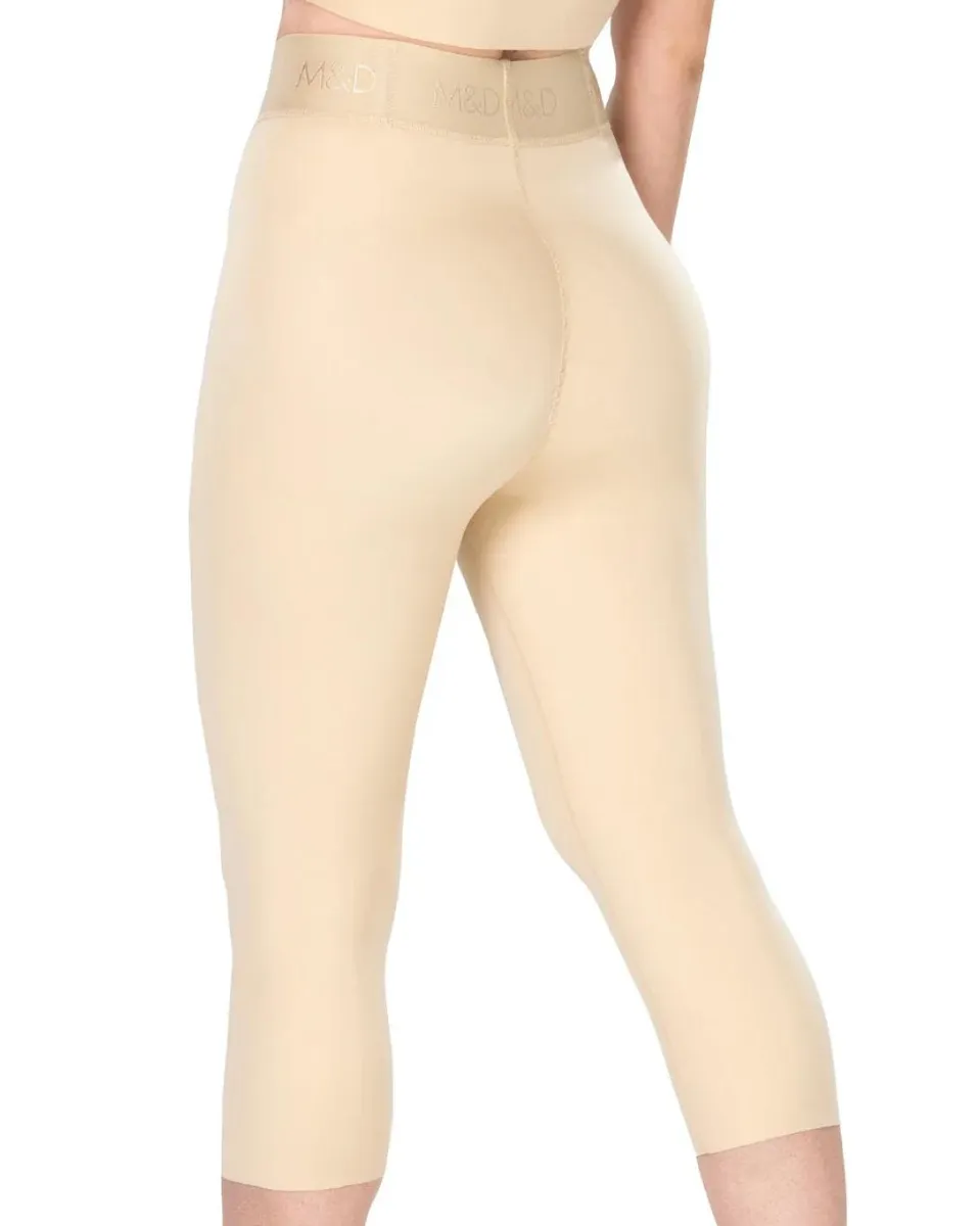 Fajas M & D High-Waisted Tummy Control Capri Shapewear