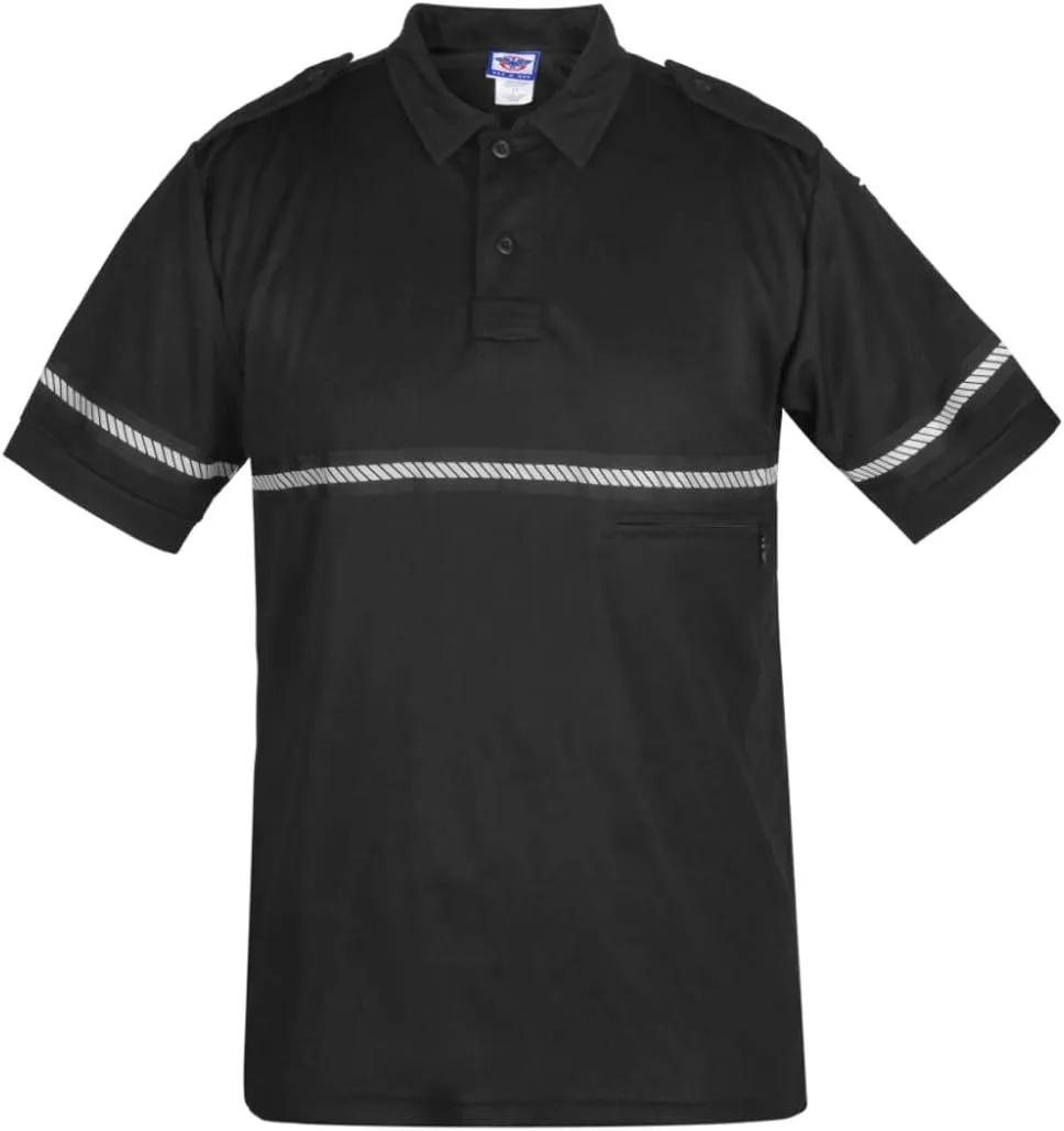 First Class Bike Patrol Shirt with Reflective Striping - High Visibility Shirt