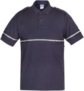 First Class Bike Patrol Shirt with Reflective Striping - High Visibility Shirt
