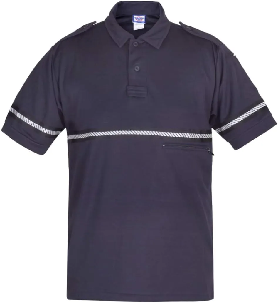First Class Bike Patrol Shirt with Reflective Striping - High Visibility Shirt