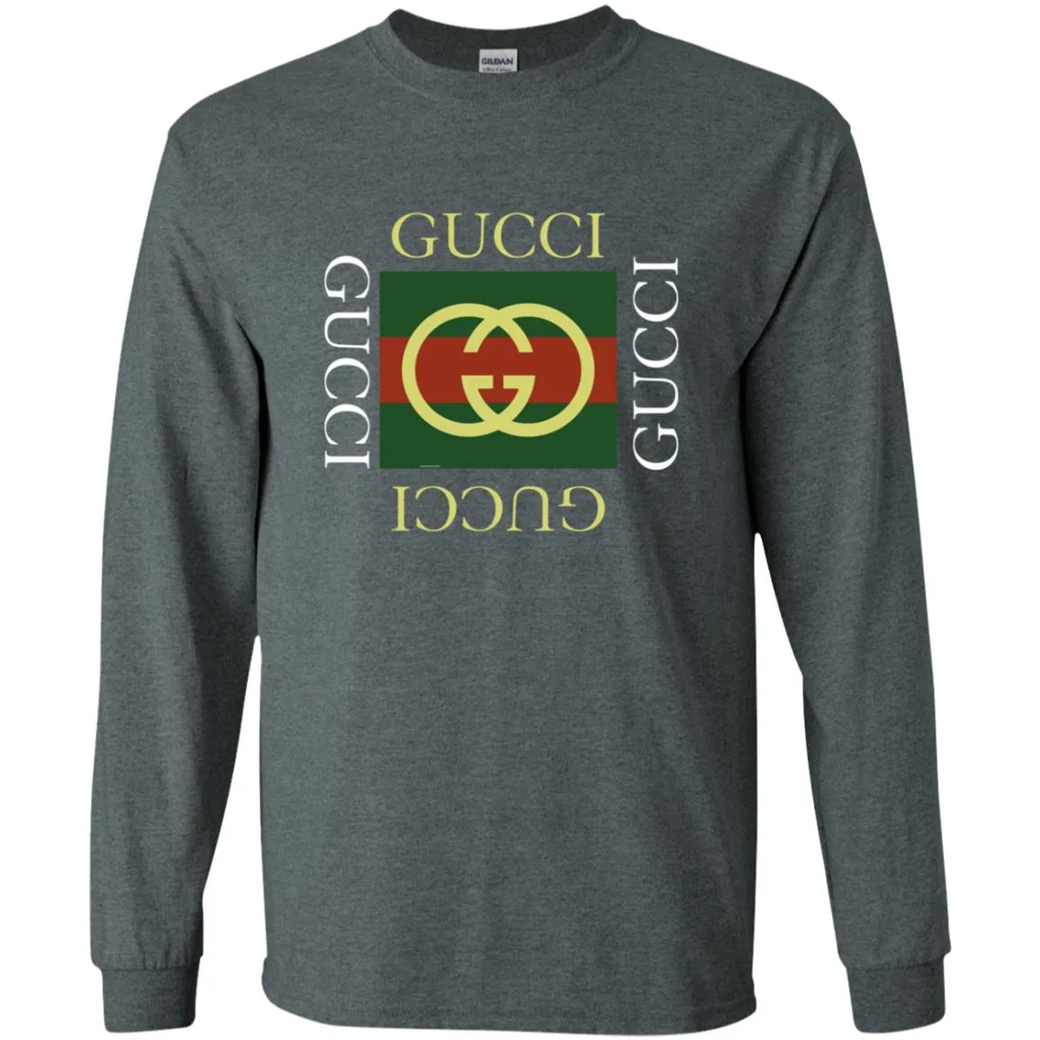 Gucci Logo Gift T-shirt Men Long Sleeve Shirt