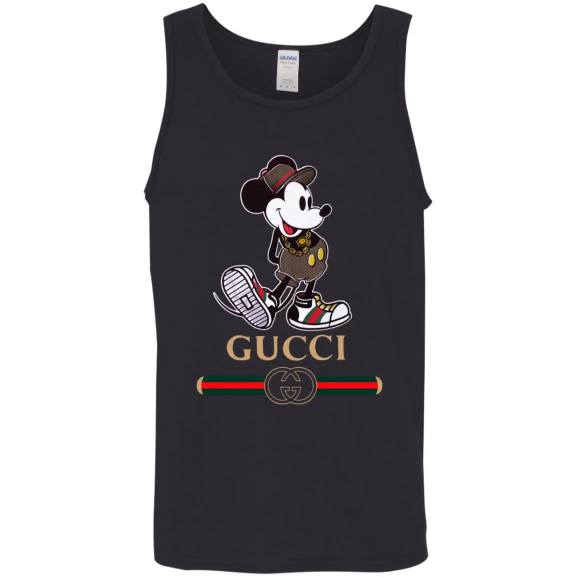 Gucci Mickey Kitty Beauty T-shirt Men Cotton Tank