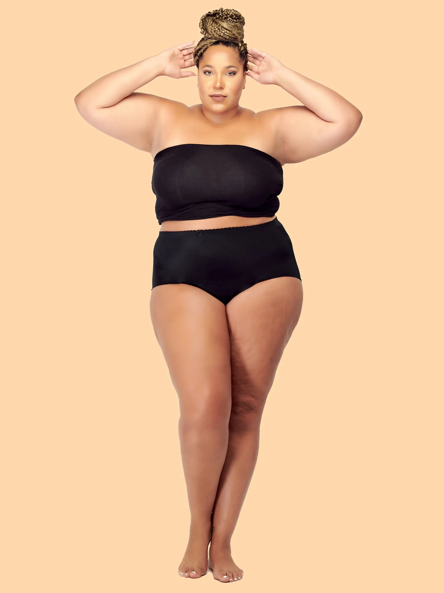 High Waist Full Coverage Brief Tummy Control Girdle Panties (6 Pack)