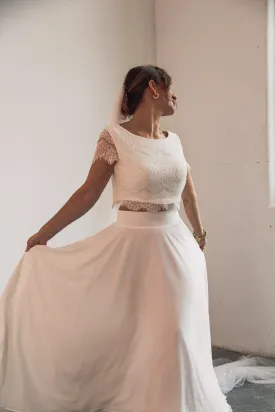 High Waisted Bridal Skirt