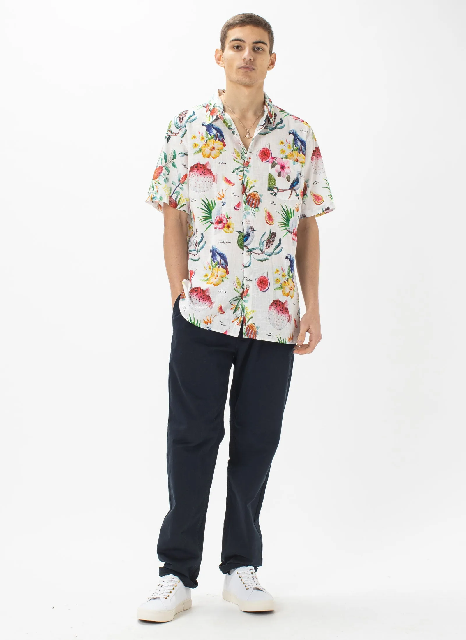 Holiday Shirt True Blue Linen