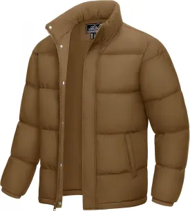 MAGCOMSEN Men's Down Jacket Warm Puffer Jacket Winter Coats Water Resistant Windproof Insulated Jacket