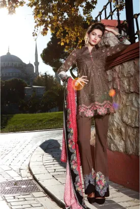 MARIA.B. Linen Winter Collection 2016 – Brown - DL404
